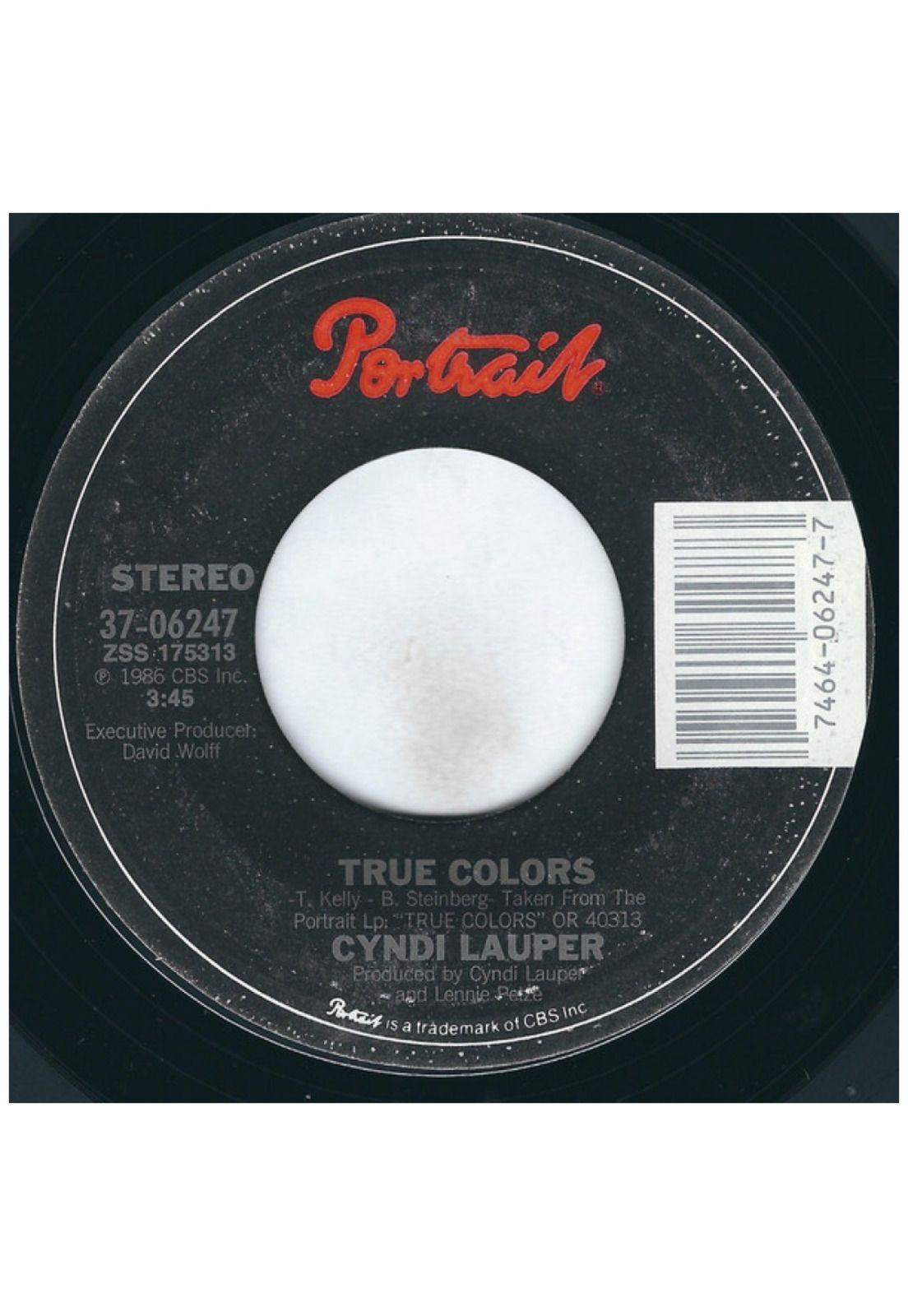 CYNDY LAUPER - TRUE COLORS | 7" SINGLE USADO-2