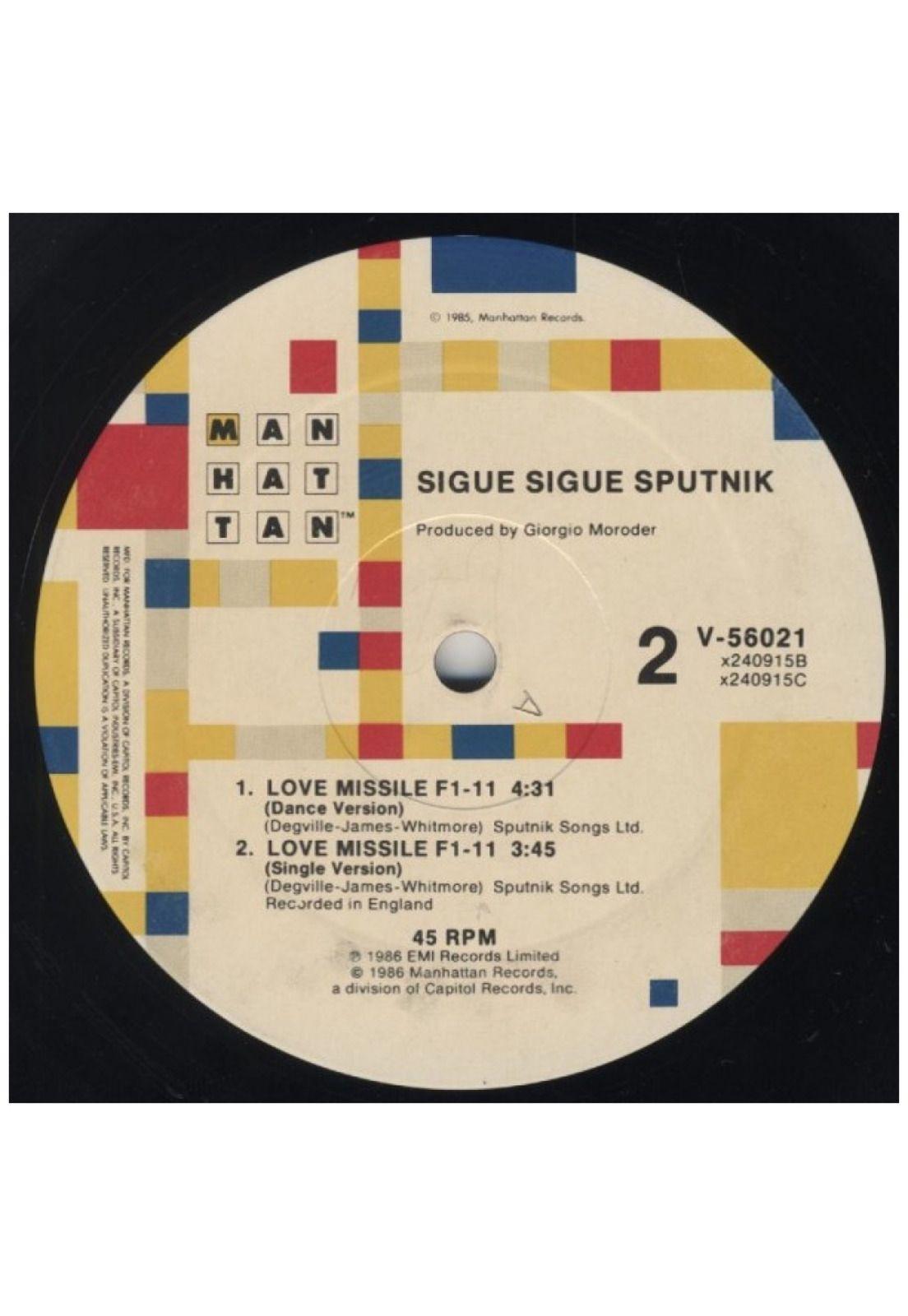 SIGUE SIGUE-SPUTNIK - LOVE MISSILE F1-11 | 12" MAXI SINGLE VINILO USADO-3