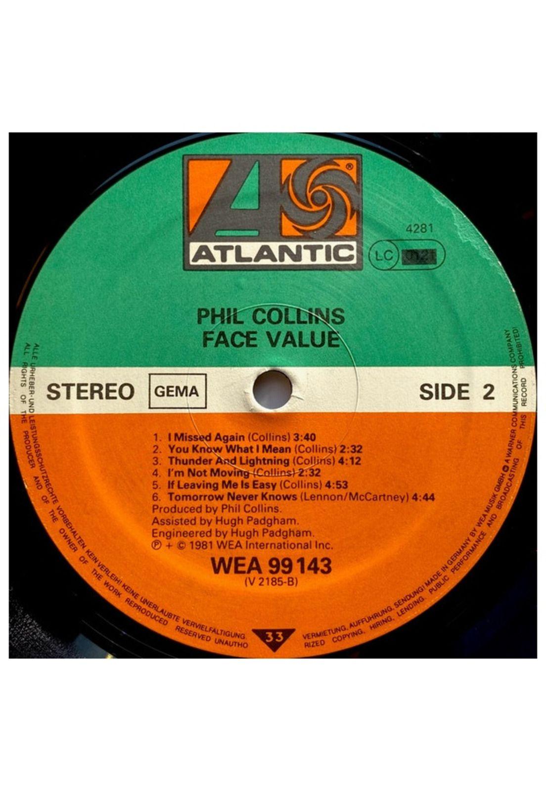 PHIL COLLINS - FACE VALUE | VINILO USADO-5