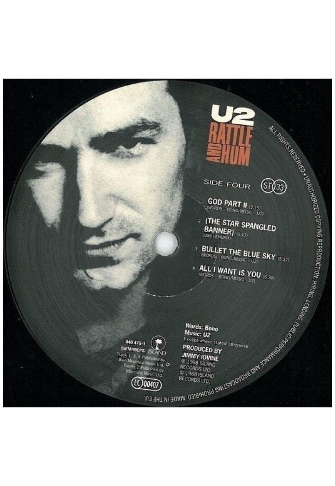 U2 - RATTLE & HUM (ORIGINAL ARTWORK)(2LP) | VINILO-7