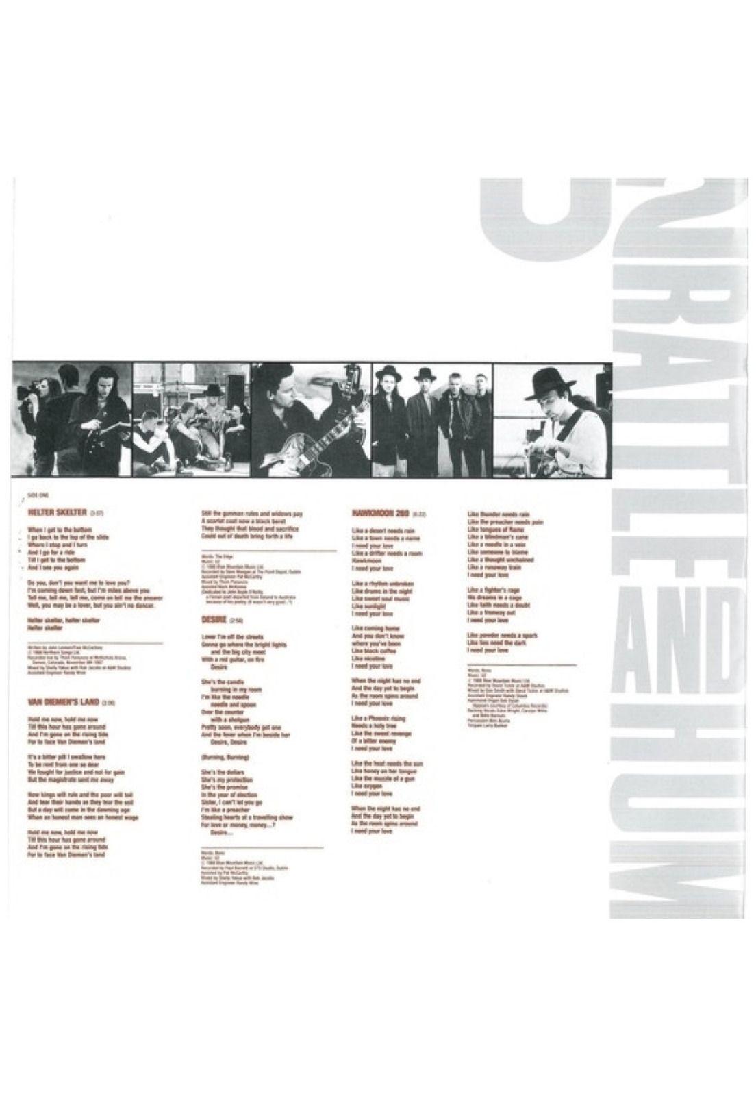U2 - RATTLE & HUM (ORIGINAL ARTWORK)(2LP) | VINILO-8