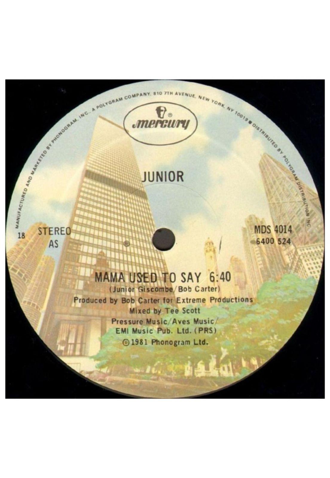 JUNIOR - MAMA USED TO SAY  | 12" MAXI SINGLE VINILO-2