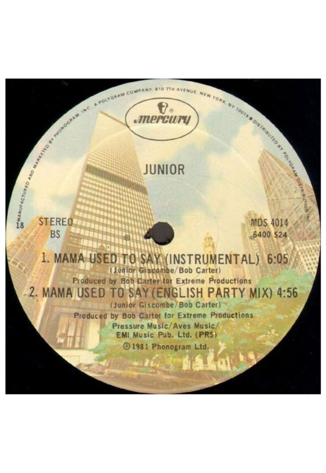 JUNIOR - MAMA USED TO SAY  | 12" MAXI SINGLE VINILO-3