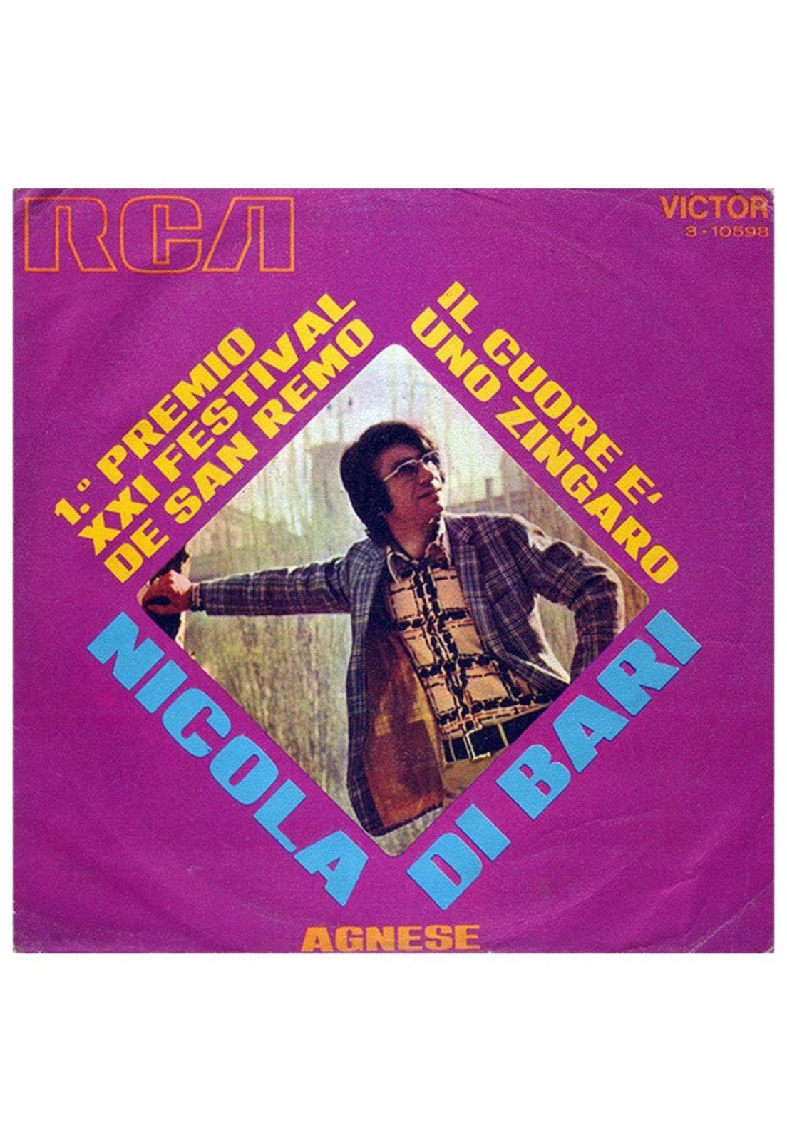 NICOLA DI BARI - IL CUORE E'UNO SINGARO | 7" SINGLE USADO-3