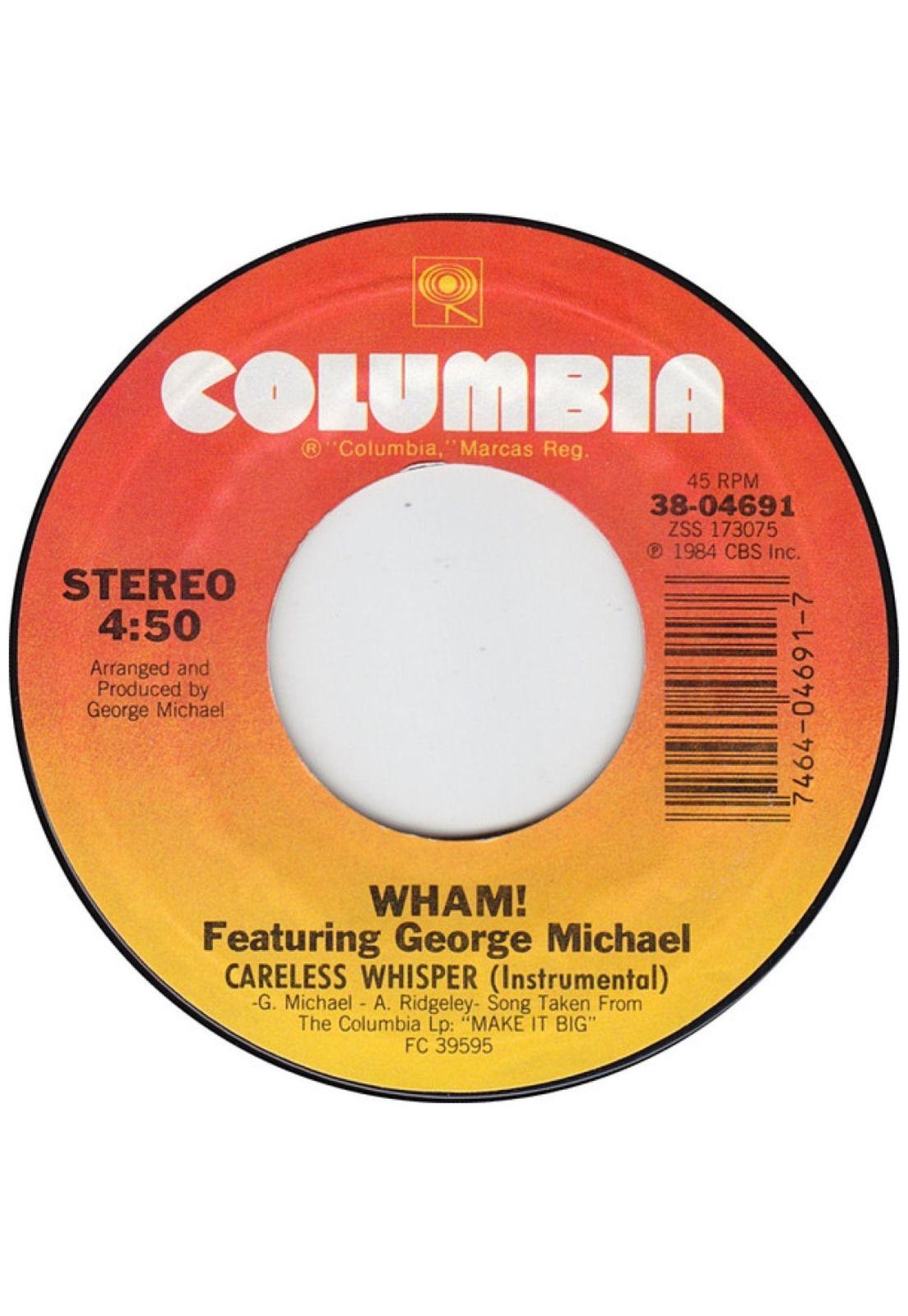 WHAM ft. GEORGE MICHAEL - CARELESS WHISPERS | 7" SINGLE USADO-3