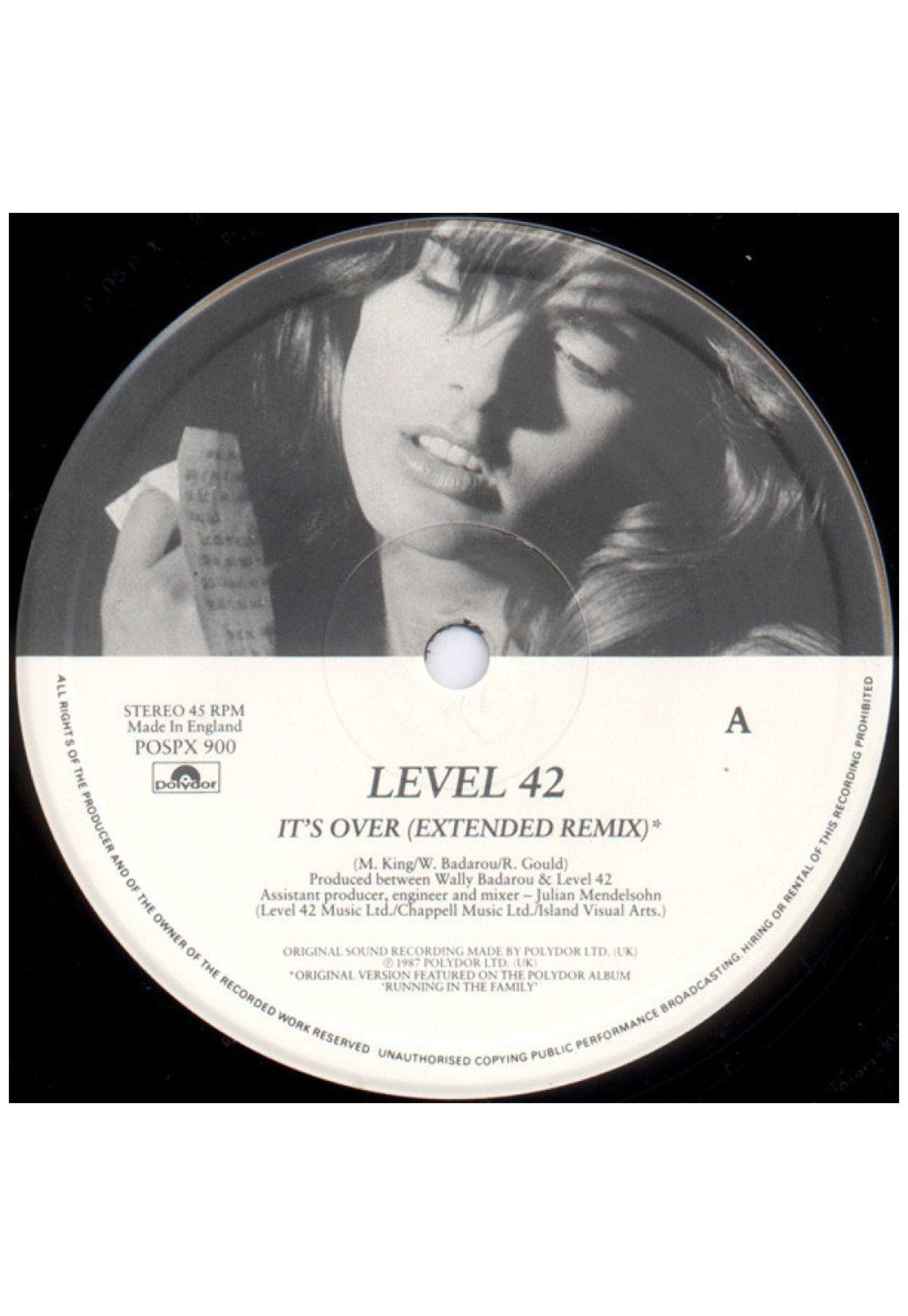 LEVEL 42 - IT'S OVER | 12" MAXI SINGLE VINILO USADO-2