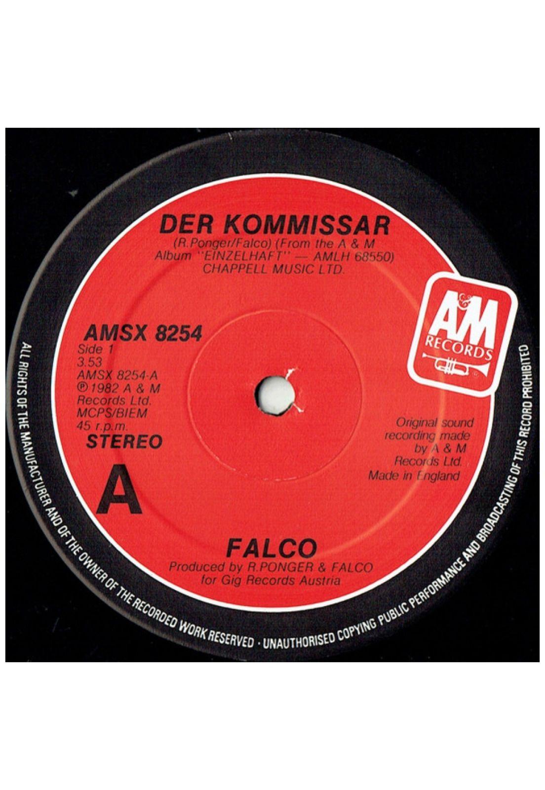 FALCO - DER KOMMISSAR | 12" MAXI SINGLE VINILO USADO-2