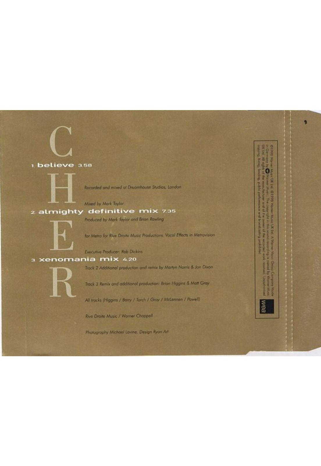 CHER - BELIEVE | CD SINGLE USADO-1