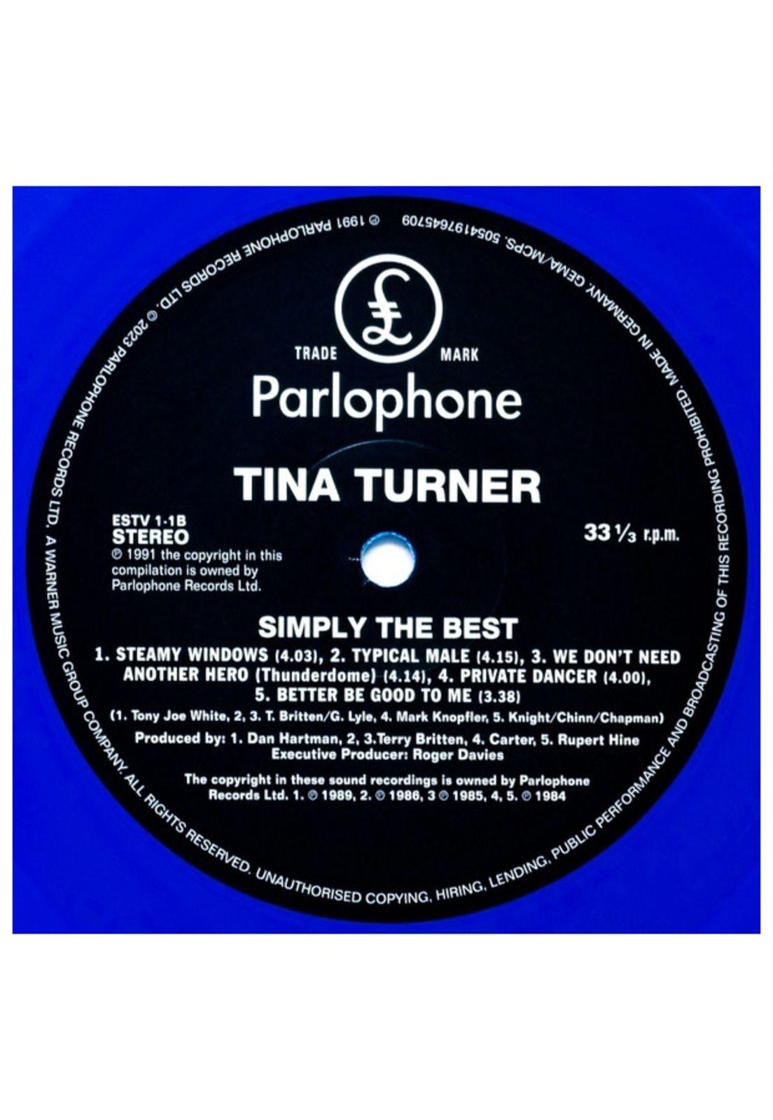 TINA TURNER - SIMPLY THE BEST (BLUE VINYL) (2LP) | VINILO-2