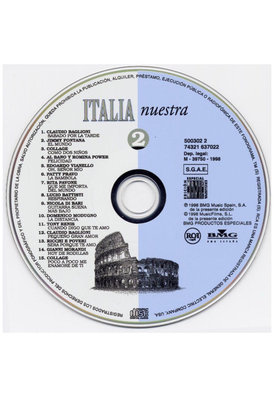 VARIOS - ITALIA NUESTRA 2 | CD USADO-4