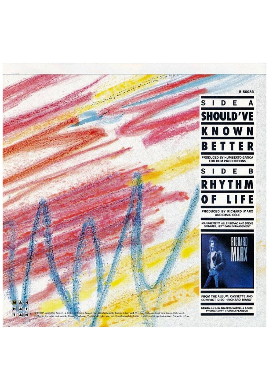 RICHARD MARX - SOULD'VE KNOWN BETTER | 7" SINGLE USADO-1