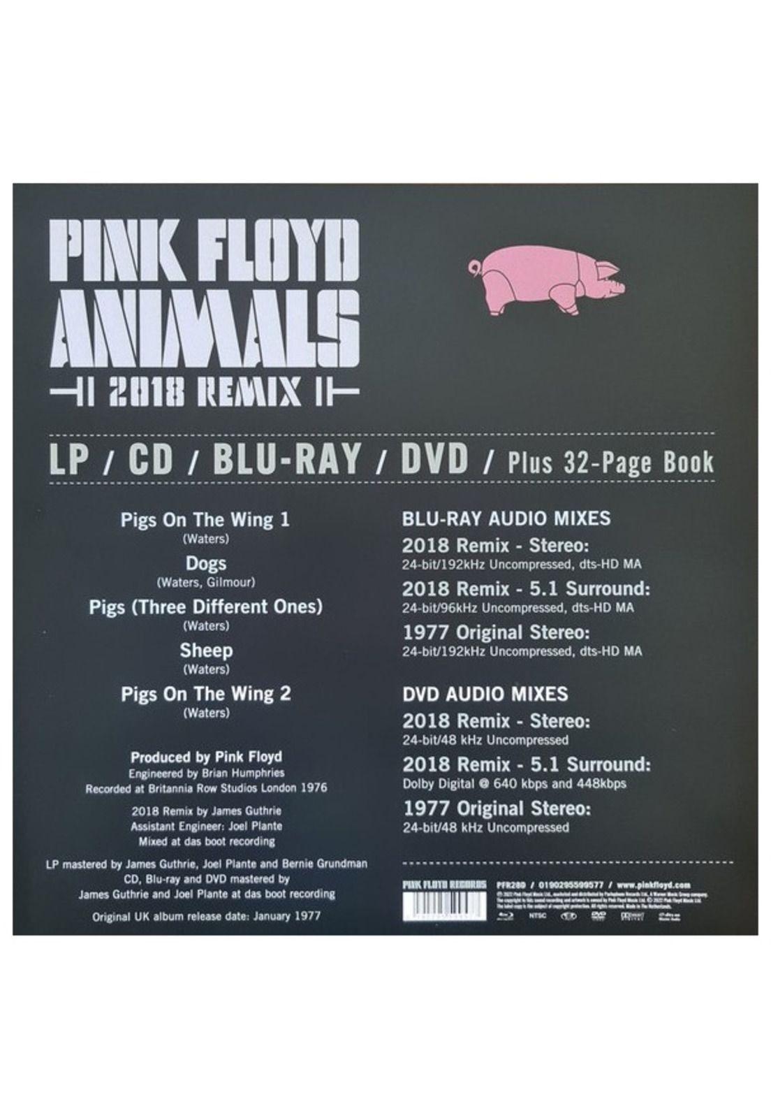 PINK FLOYD - ANIMALS (DELUXE REMIX) (1LP+1CD+1DVD+1BLU-RAY) (HARDBACK BOOK) | BOXSET-1