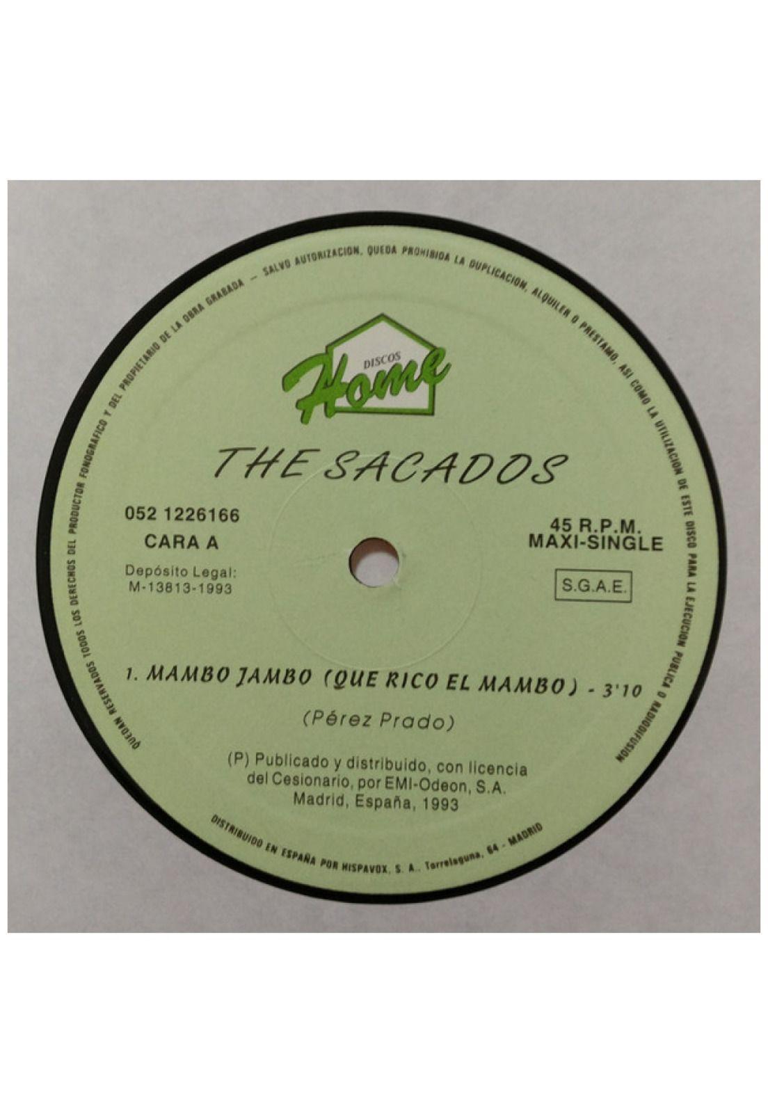 THE SACADOS - MAMBO JAMBO/BIKINI A LUNARES AMARILLO | 12" MAXI SINGLE VINILO USADO-2