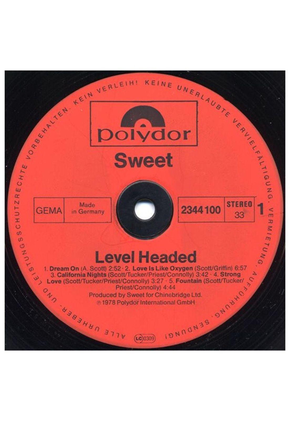 SWEET - LEVEL HEADED | VINILO USADO-3