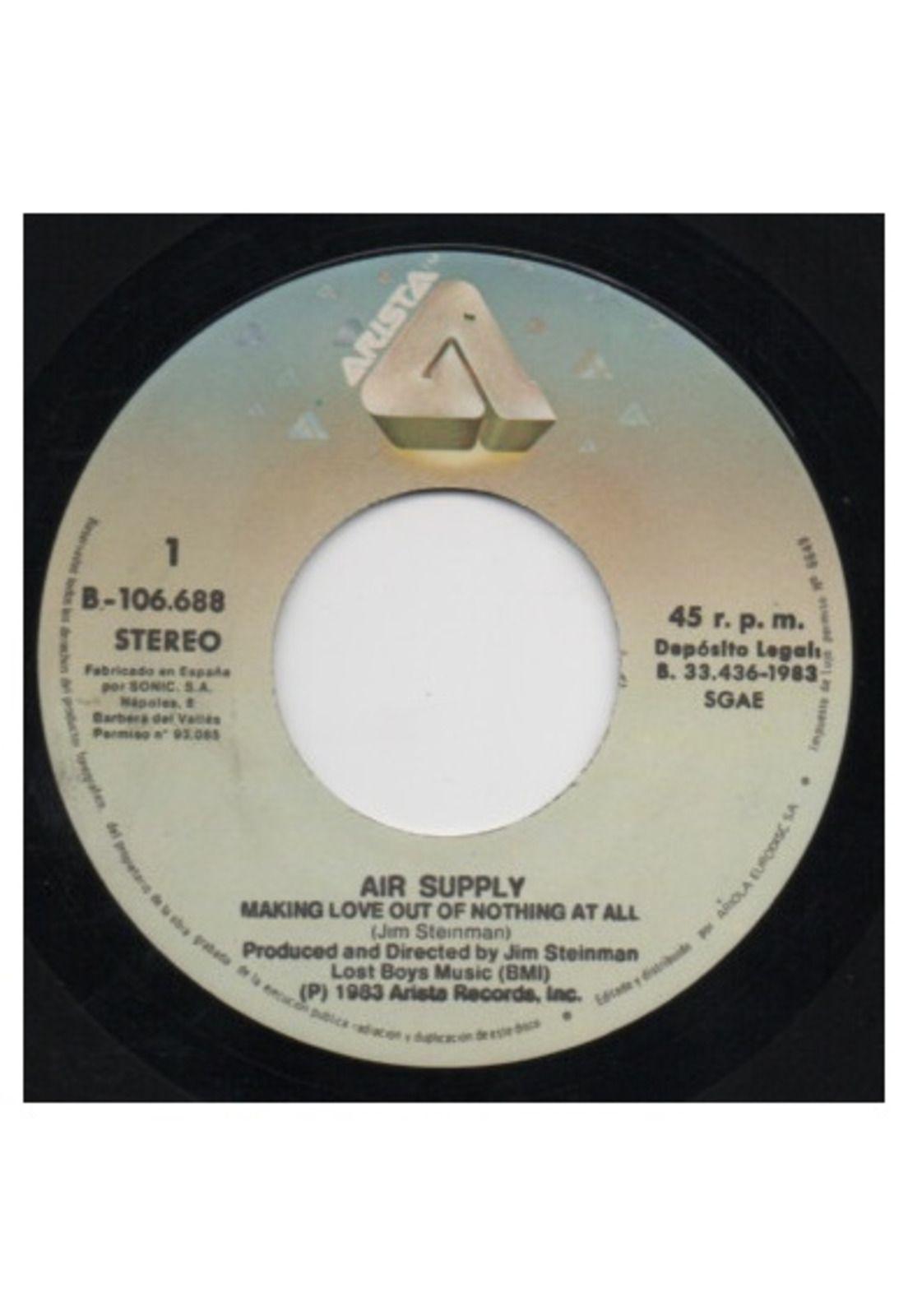 AIR SUPPLY - MAKING LOVE OUT OF NOTHING AT ALL | 7" SINGLE USADO-2