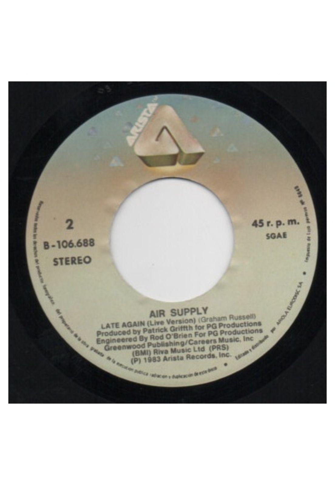 AIR SUPPLY - MAKING LOVE OUT OF NOTHING AT ALL | 7" SINGLE USADO-3