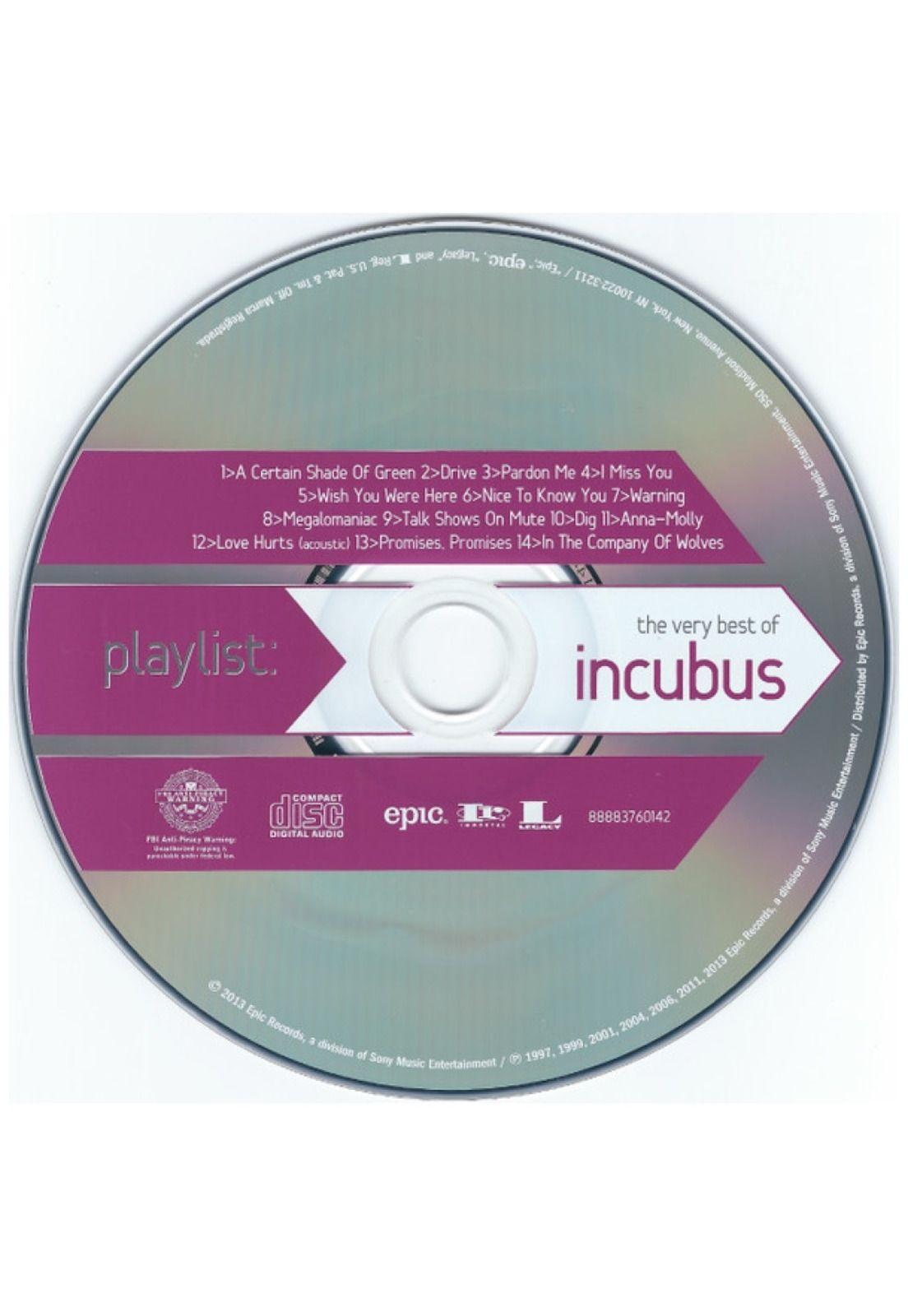 INCUBUS - PLAYLIST: VERY BEST OF INCUBUS | CD-3