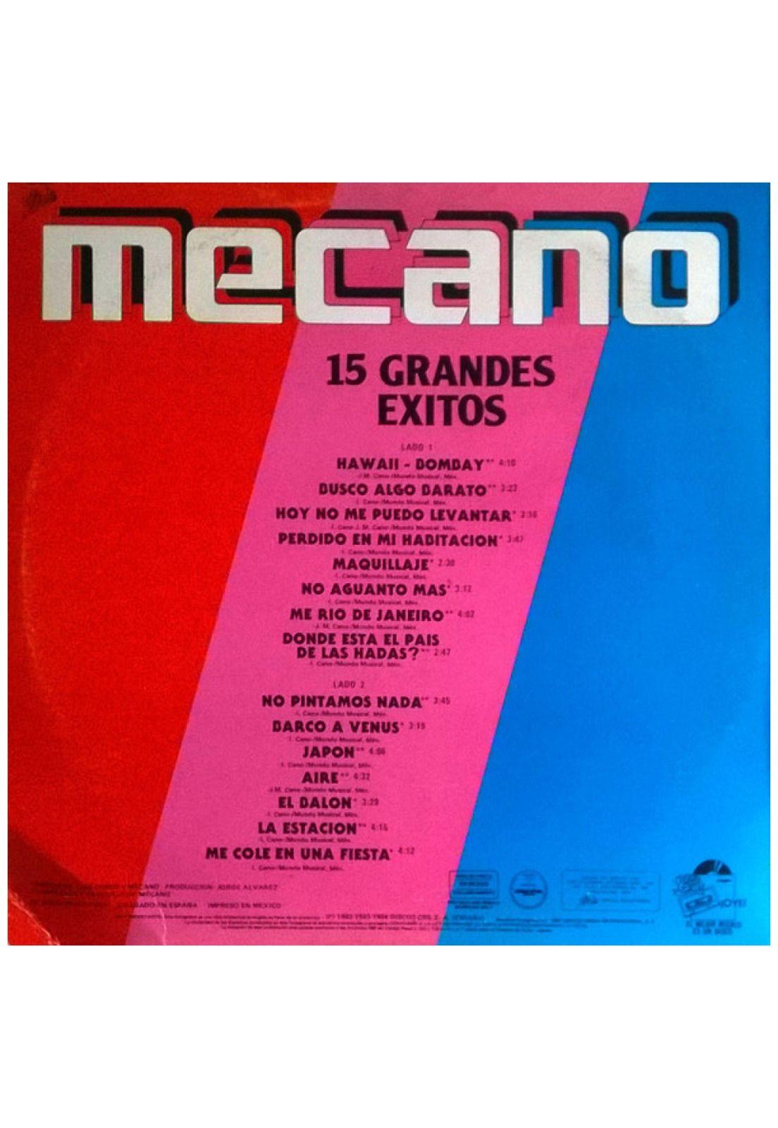 MECANO - 15 GRANDES EXITOS | VINILO USADO-1