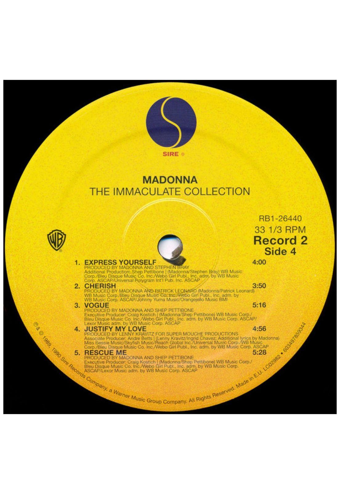 MADONNA - INMACULATE COLLECTION (2LP) | VINILO-7