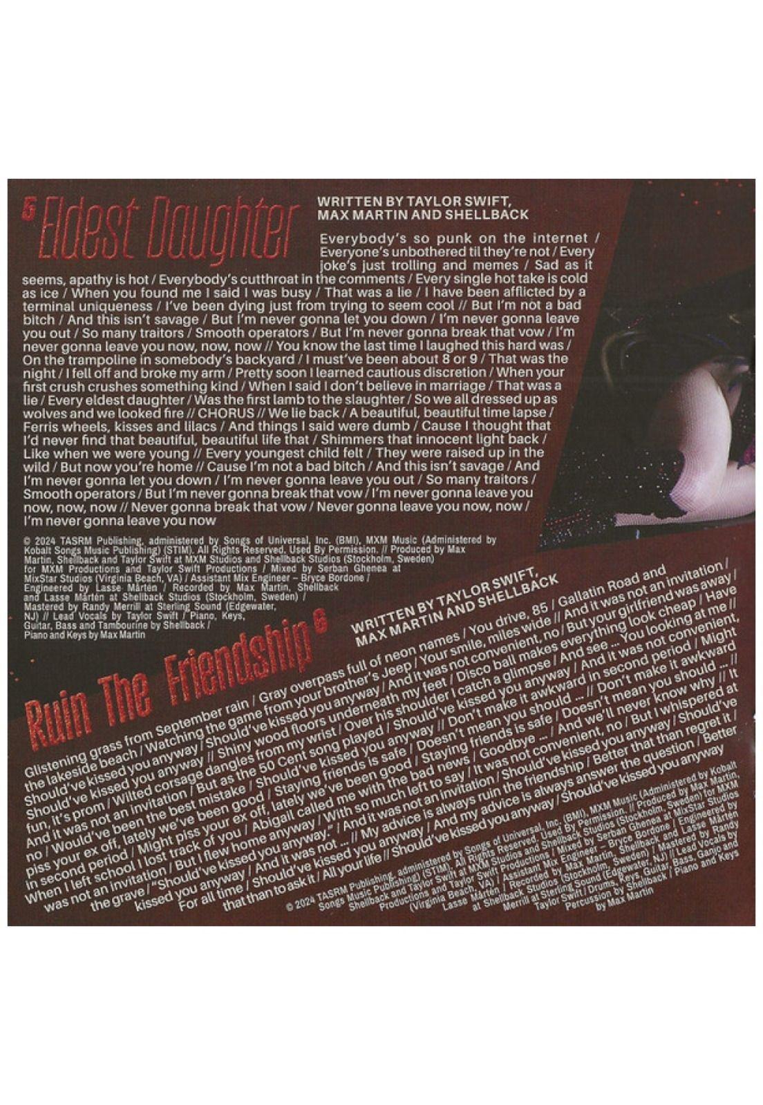 TAYLOR SWIFT - LIFE OF A SHOWGIRL (SWEAT & VANILLA PERFUME W/ POSTER) | CD-6