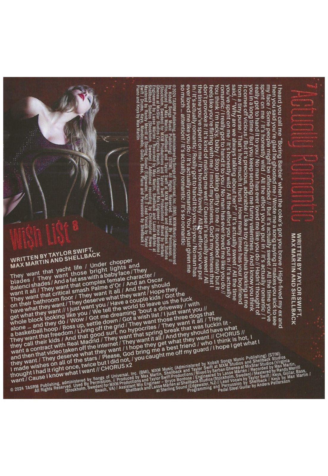 TAYLOR SWIFT - LIFE OF A SHOWGIRL (SWEAT & VANILLA PERFUME W/ POSTER) | CD-7