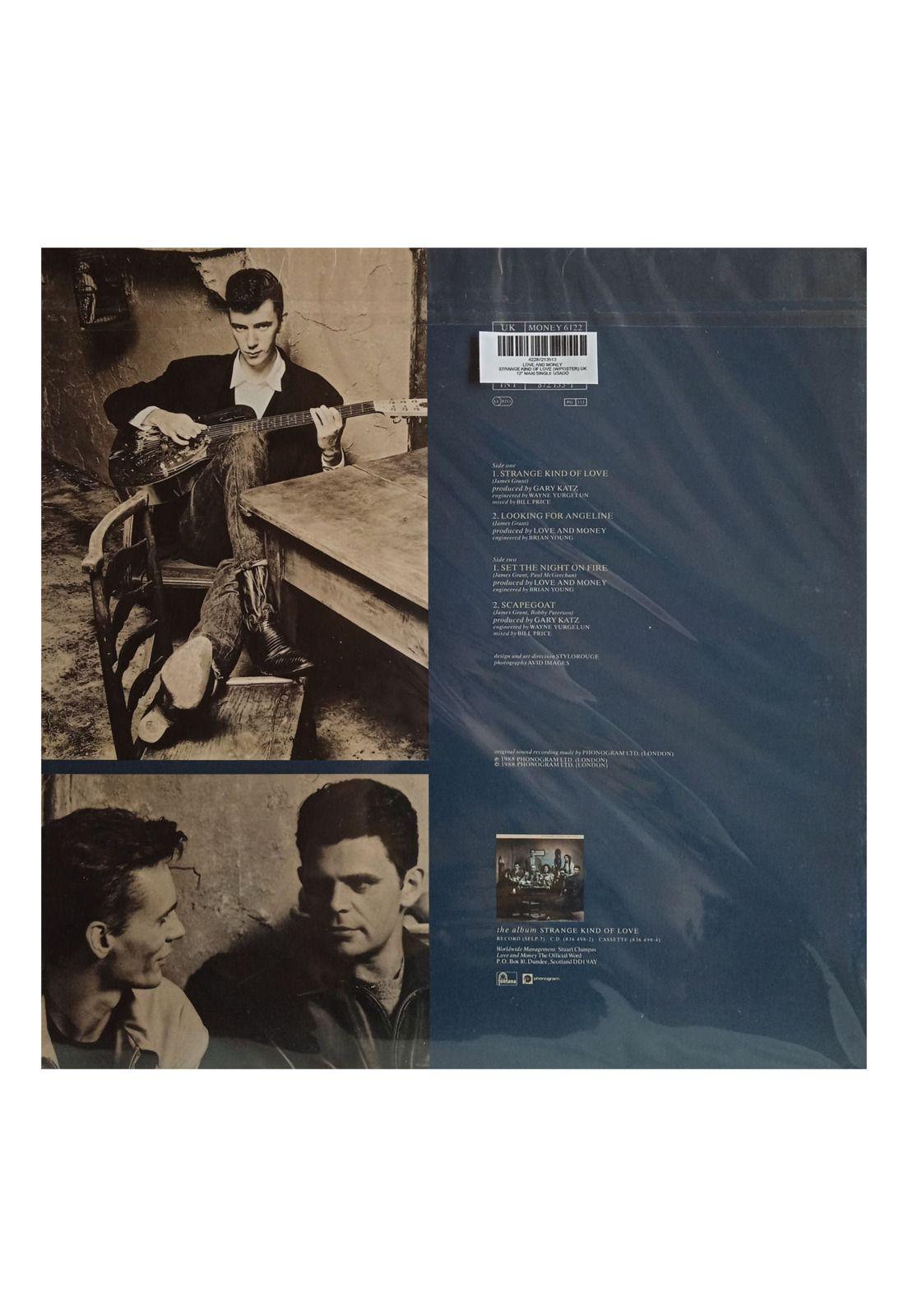 LOVE AND MONEY - STRANGE KIND OF LOVE (W/POSTER) UK | 12" MAXI SINGLE USADO-1