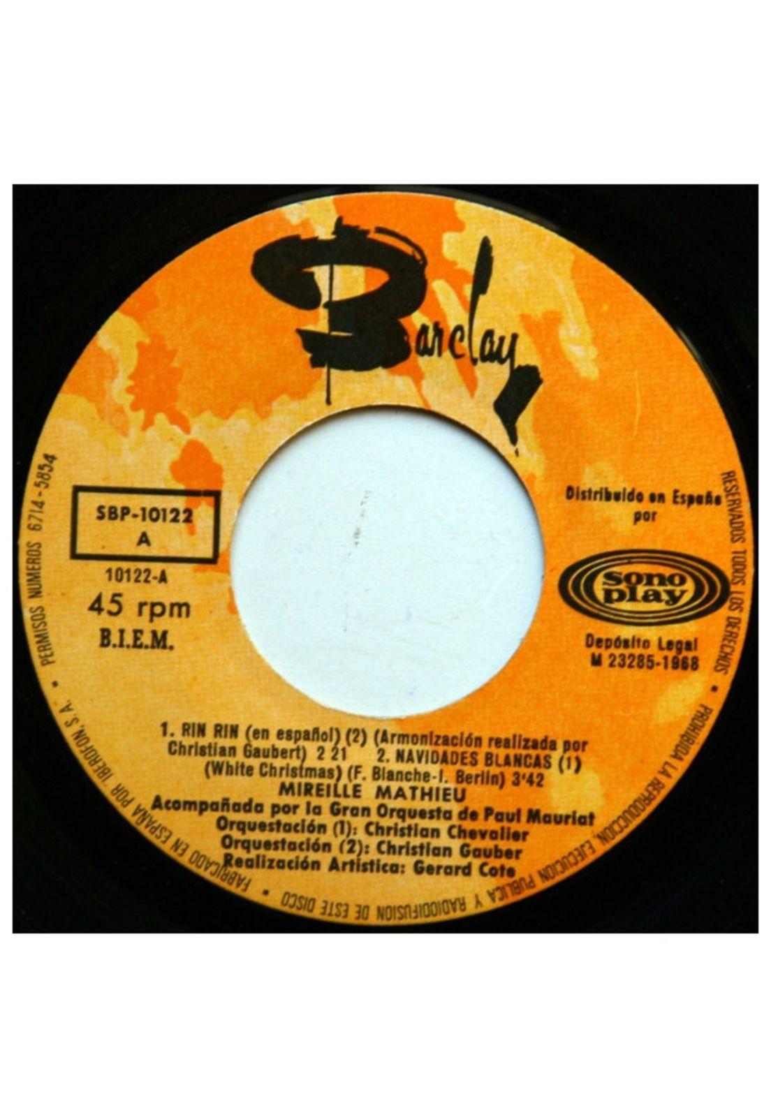 MIREILLE MATHIEU - RIN RIN (CANTA EN ESPAÑOL) | 7" SINGLE USADO-2