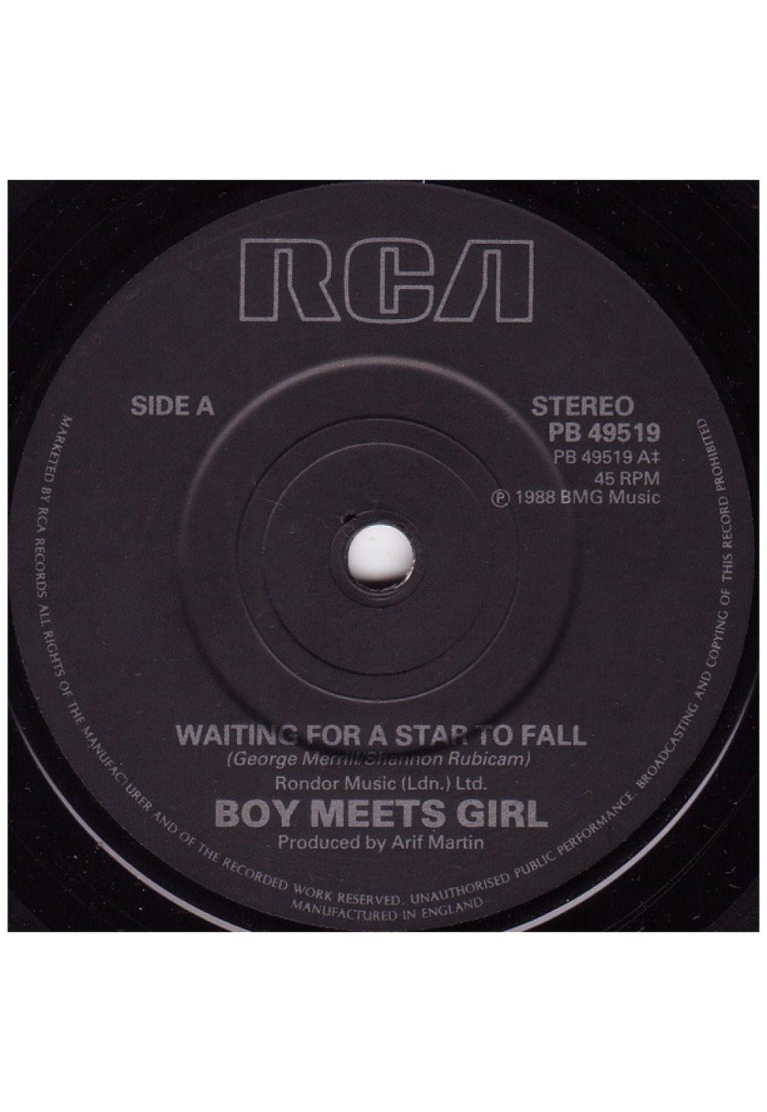 BOYS MEETS GIRL - WAITING FOR A STAR TO FALL | 7" SINGLE USADO-2