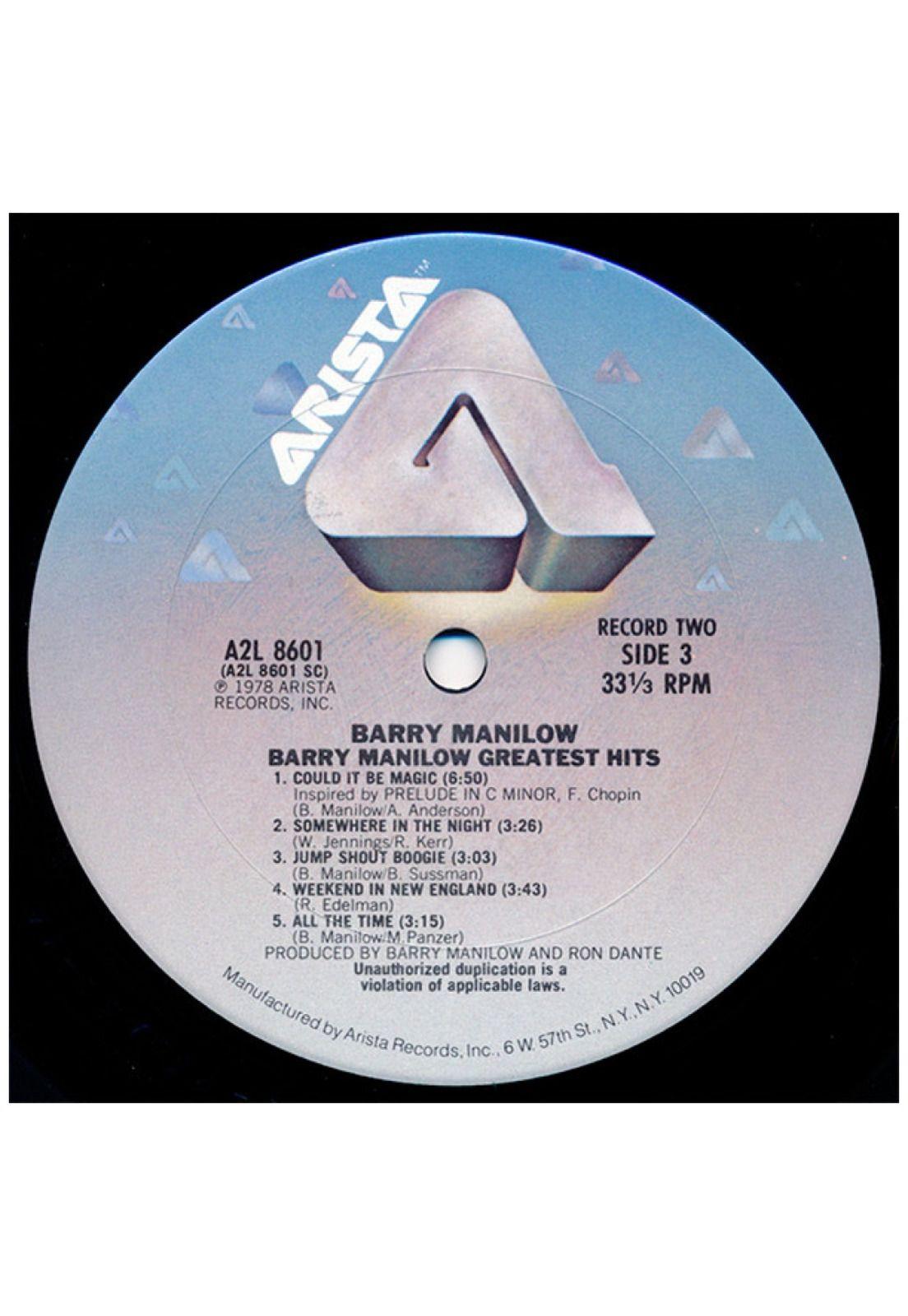 BARRY MANILOW - GREATEST HITS (2LP) | VINILO USADO-6
