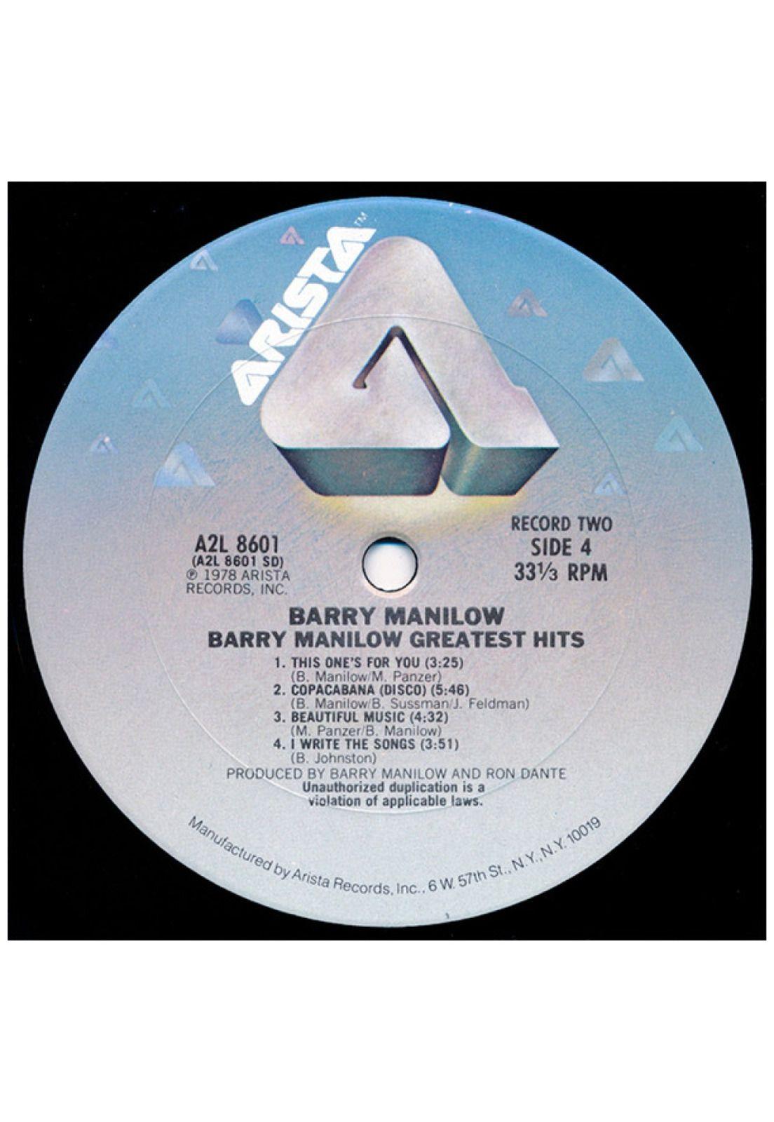 BARRY MANILOW - GREATEST HITS (2LP) | VINILO USADO-7