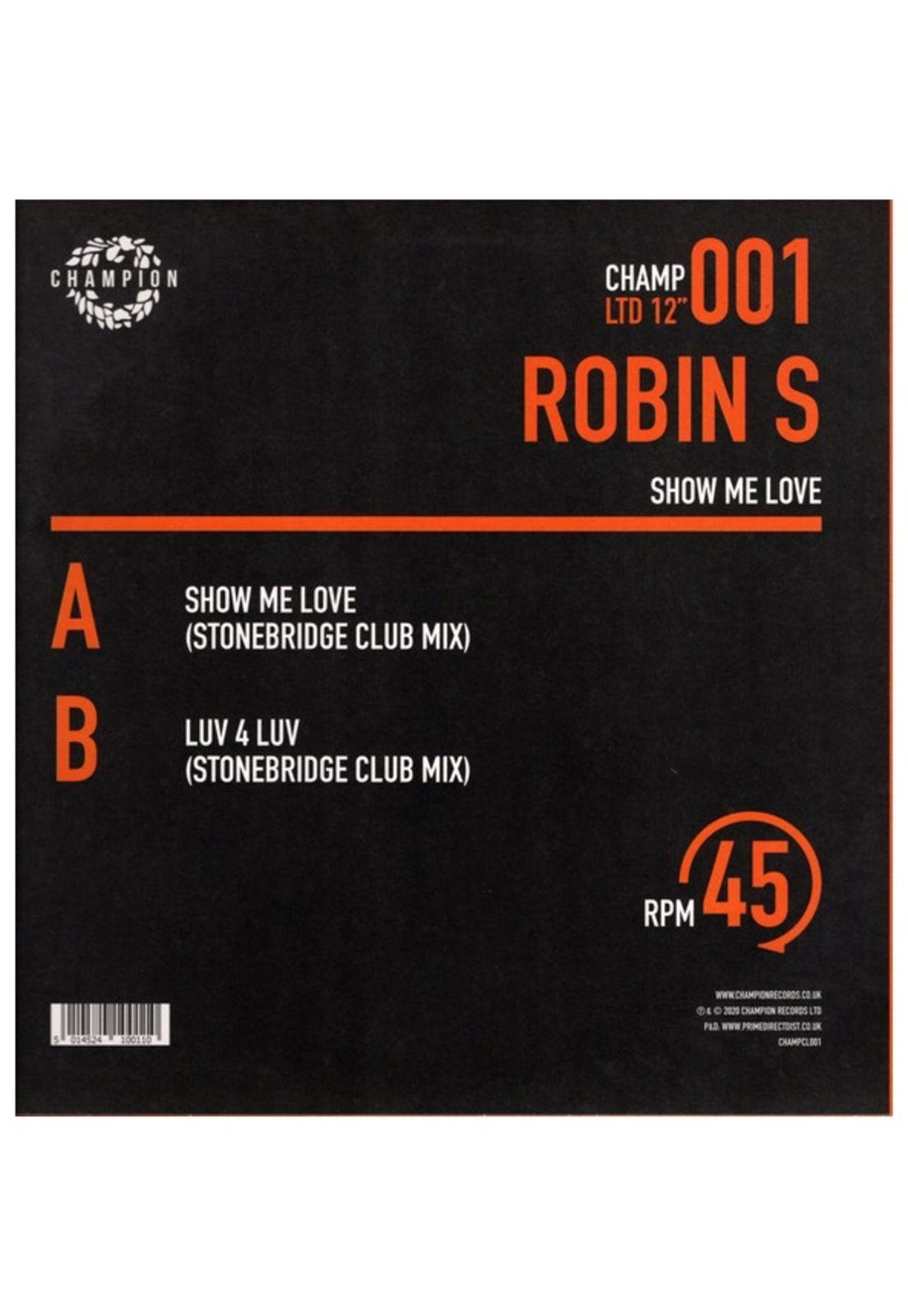 ROBIN S - SHOW ME LOVE/LUV 4 LUV (12" MAXI SINGLE) | VINILO-1