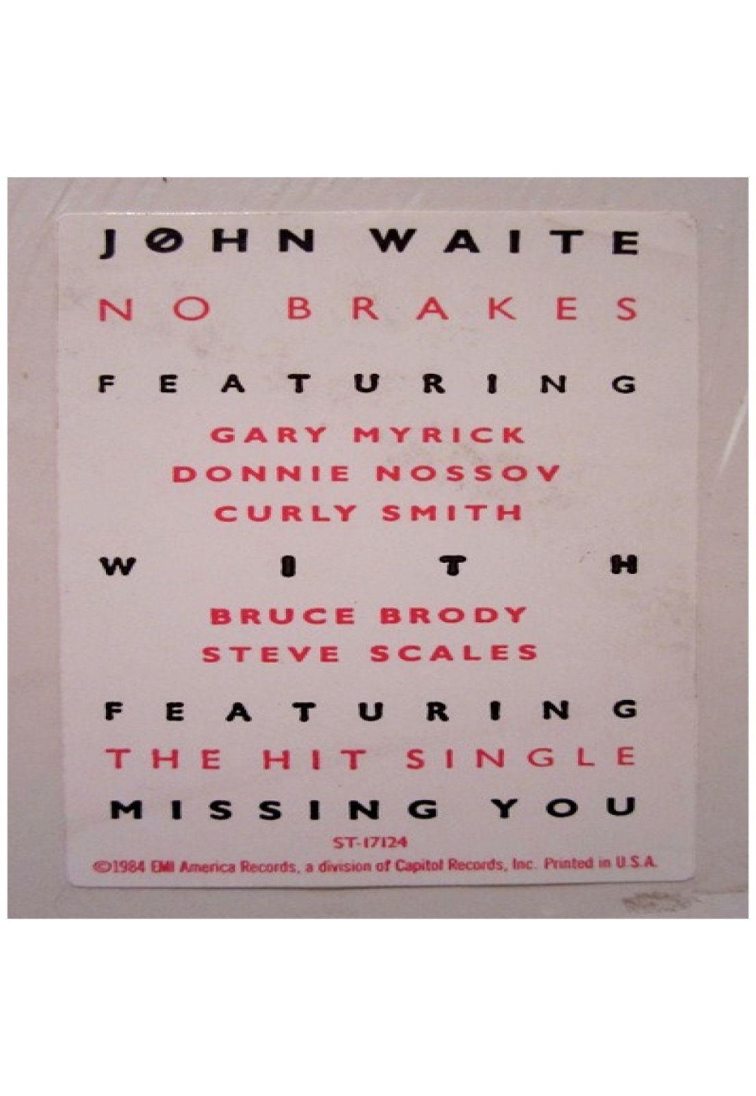 JOHN WAITE - NO BREAKS | VINILO USADO-7