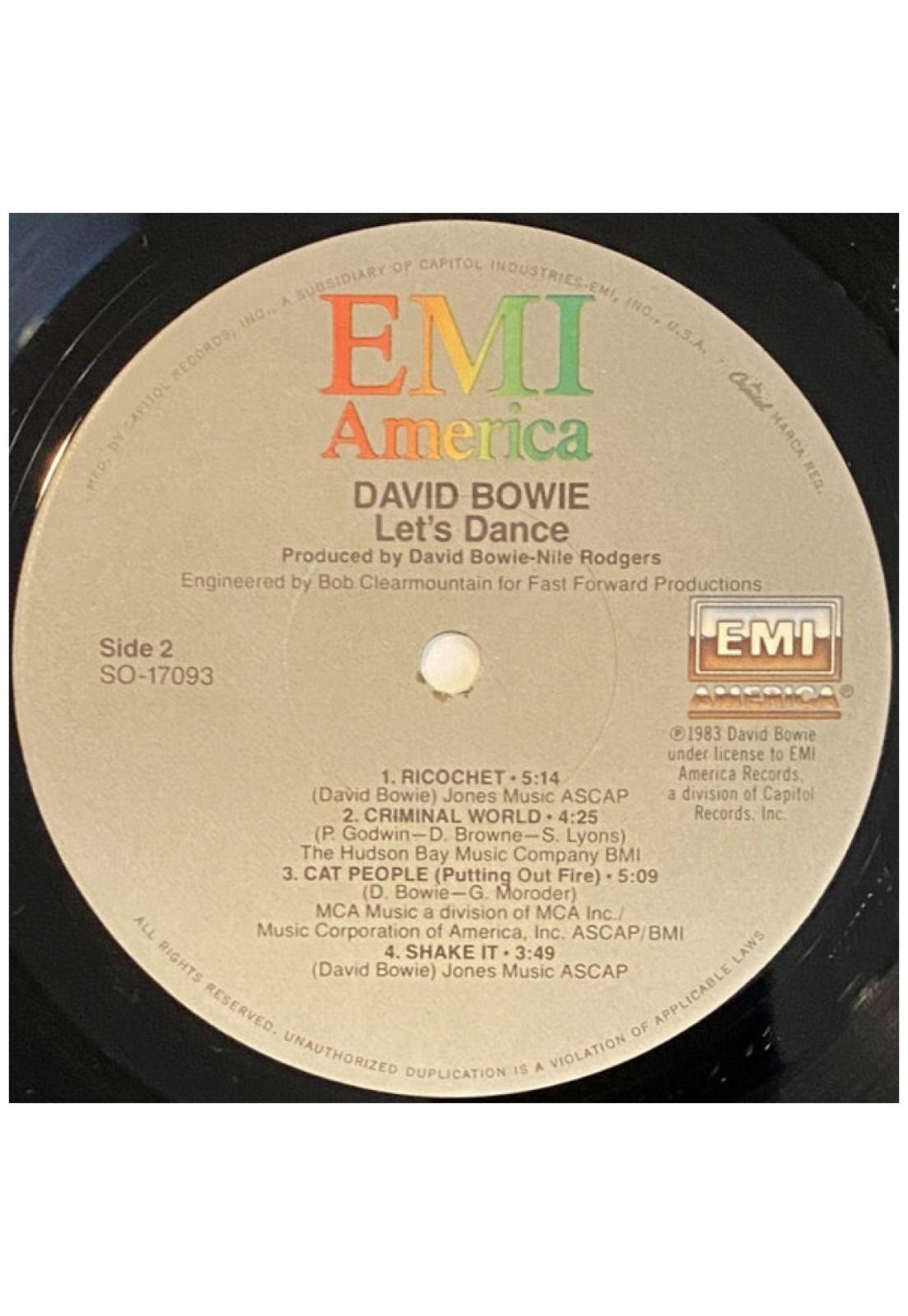DAVID BOWIE - LET'S DANCE | VINILO USADO-3