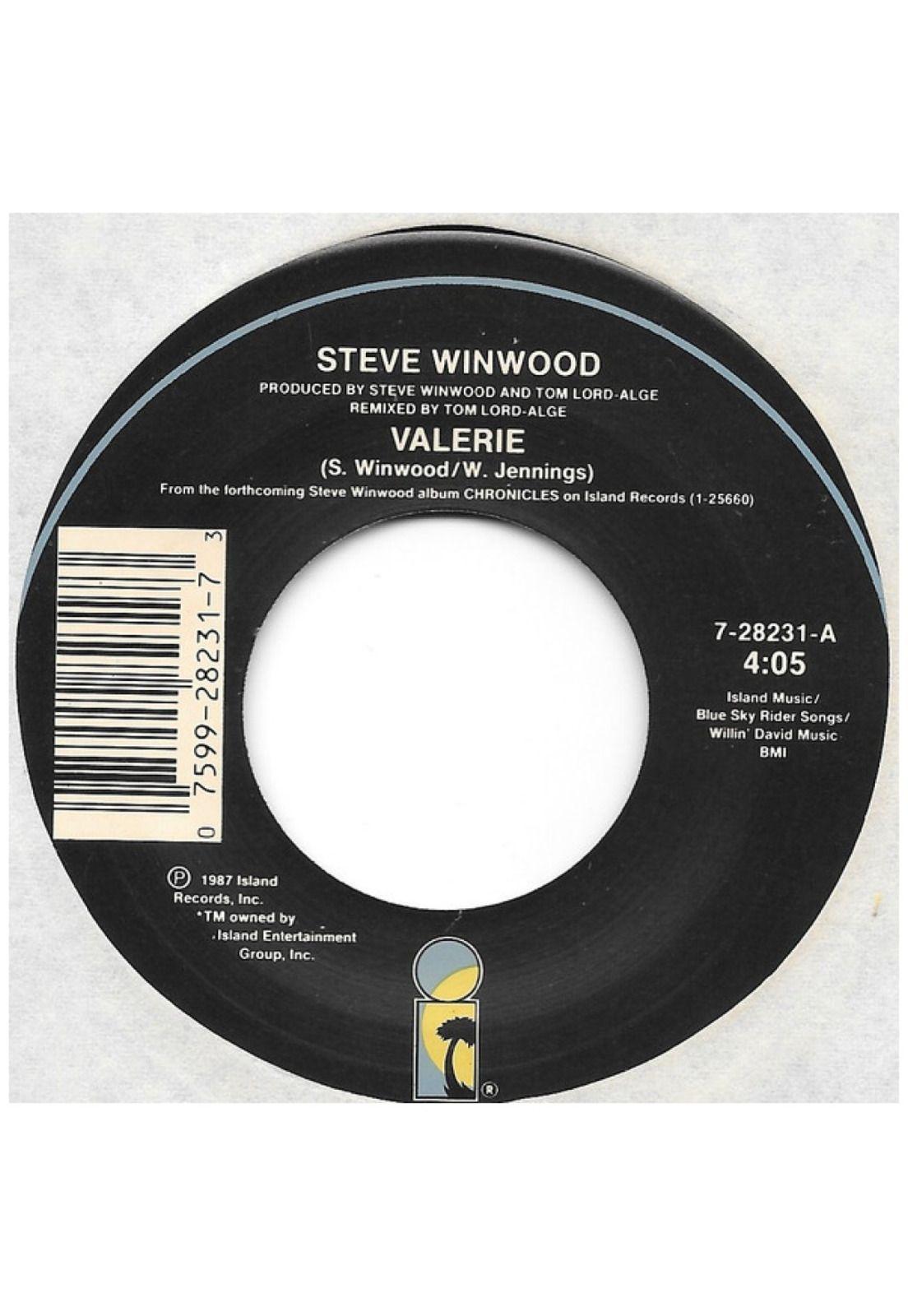 STEVE WINWOOD - VALERIE | 7" SINGLE USADO-2