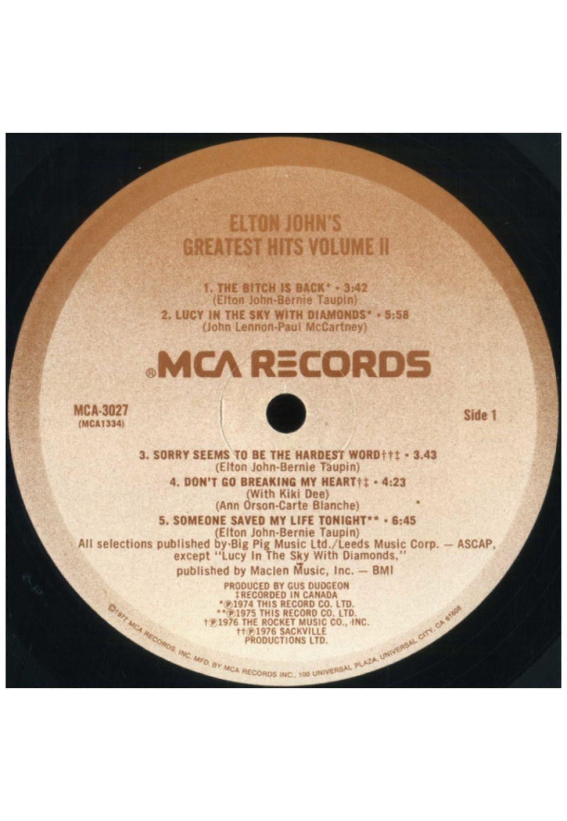 ELTON JOHN - GREATEST HITS VOL II | VINILO USADO-2