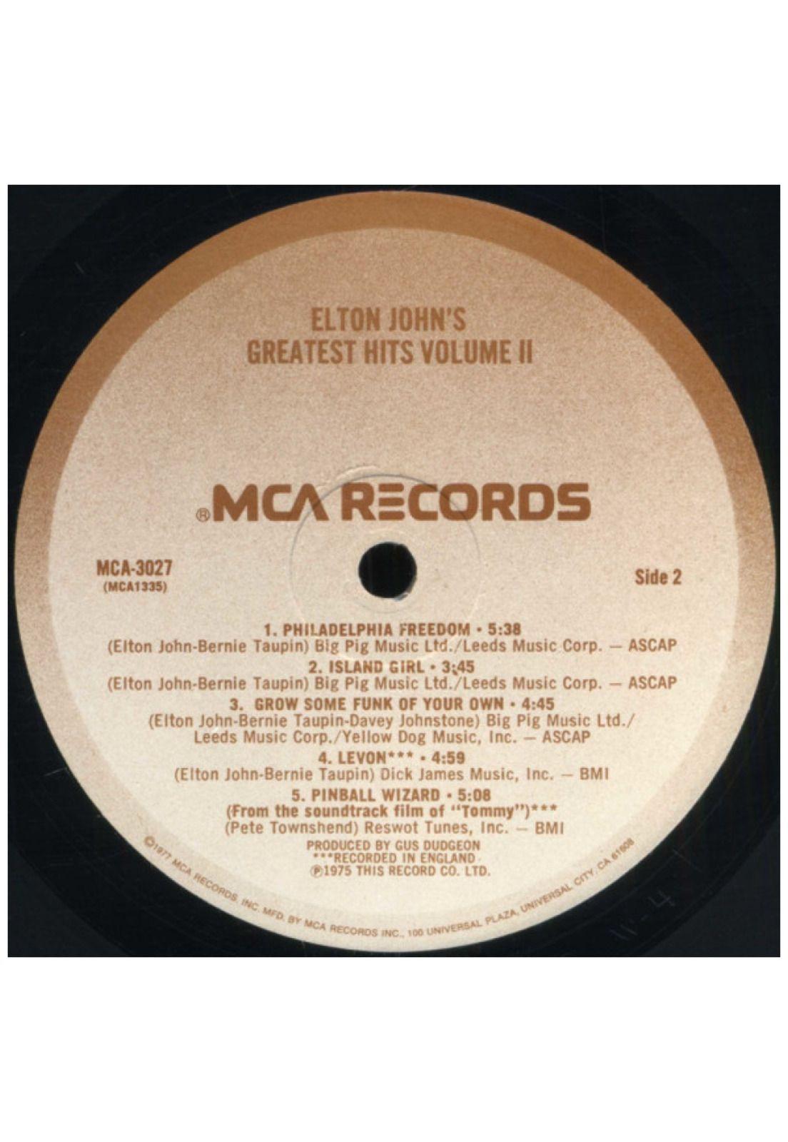 ELTON JOHN - GREATEST HITS VOL II | VINILO USADO-3