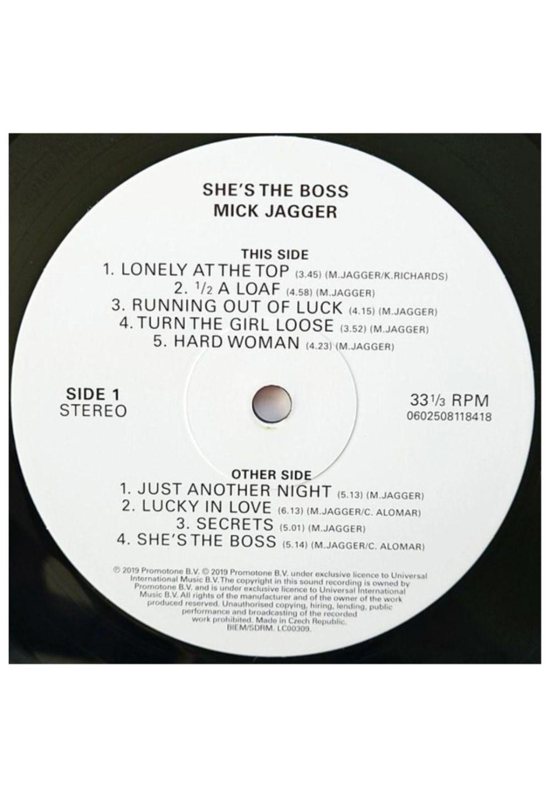MICK JAGGER  - SHE'S THE BOSS | VINILO-3