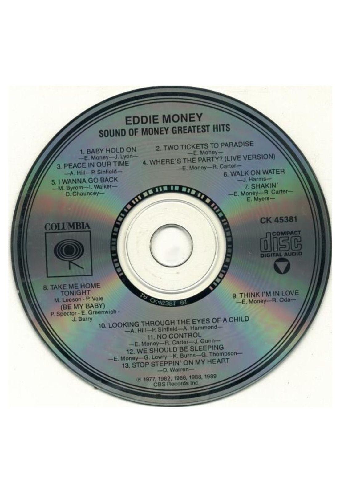 EDDIE MONEY - SOUND OF MONEY: GREATEST HITS  | CD USADO-2