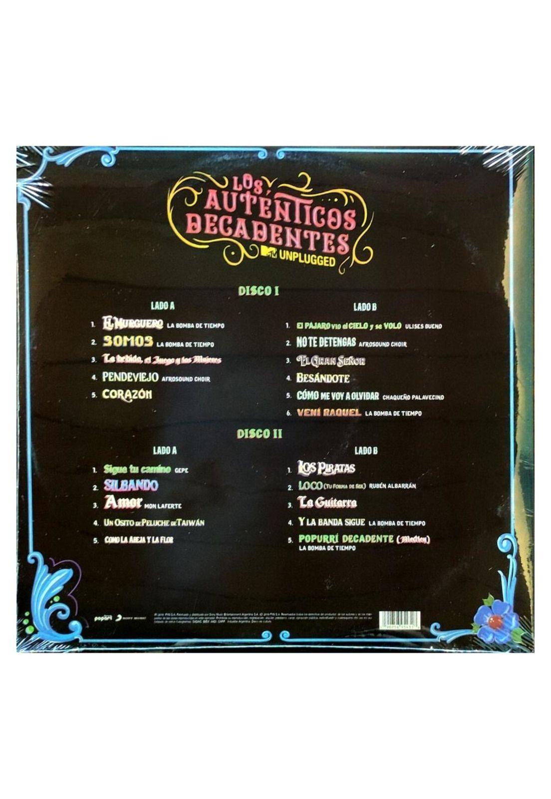 AUTENTICOS DECADENTES - MTV UNPLUGGED: FIESTA NACIONAL (2LP) | VINILO-1