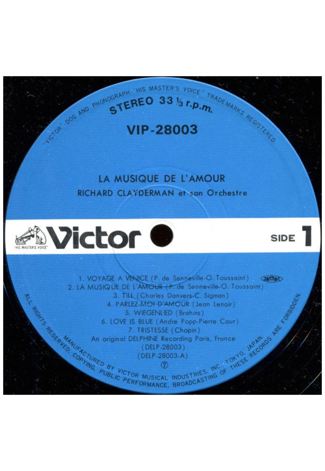 RICHARD CLAYDERMAN - LA MUSIQUE D'AMOUR (MADE IN JAPAN) | VINILO USADO-5