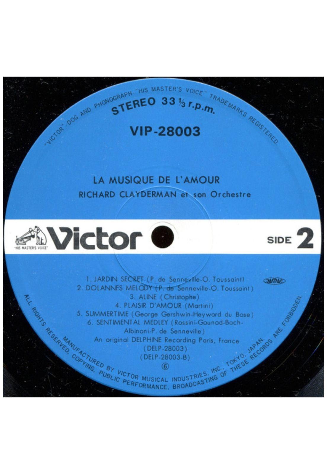 RICHARD CLAYDERMAN - LA MUSIQUE D'AMOUR (MADE IN JAPAN) | VINILO USADO-6
