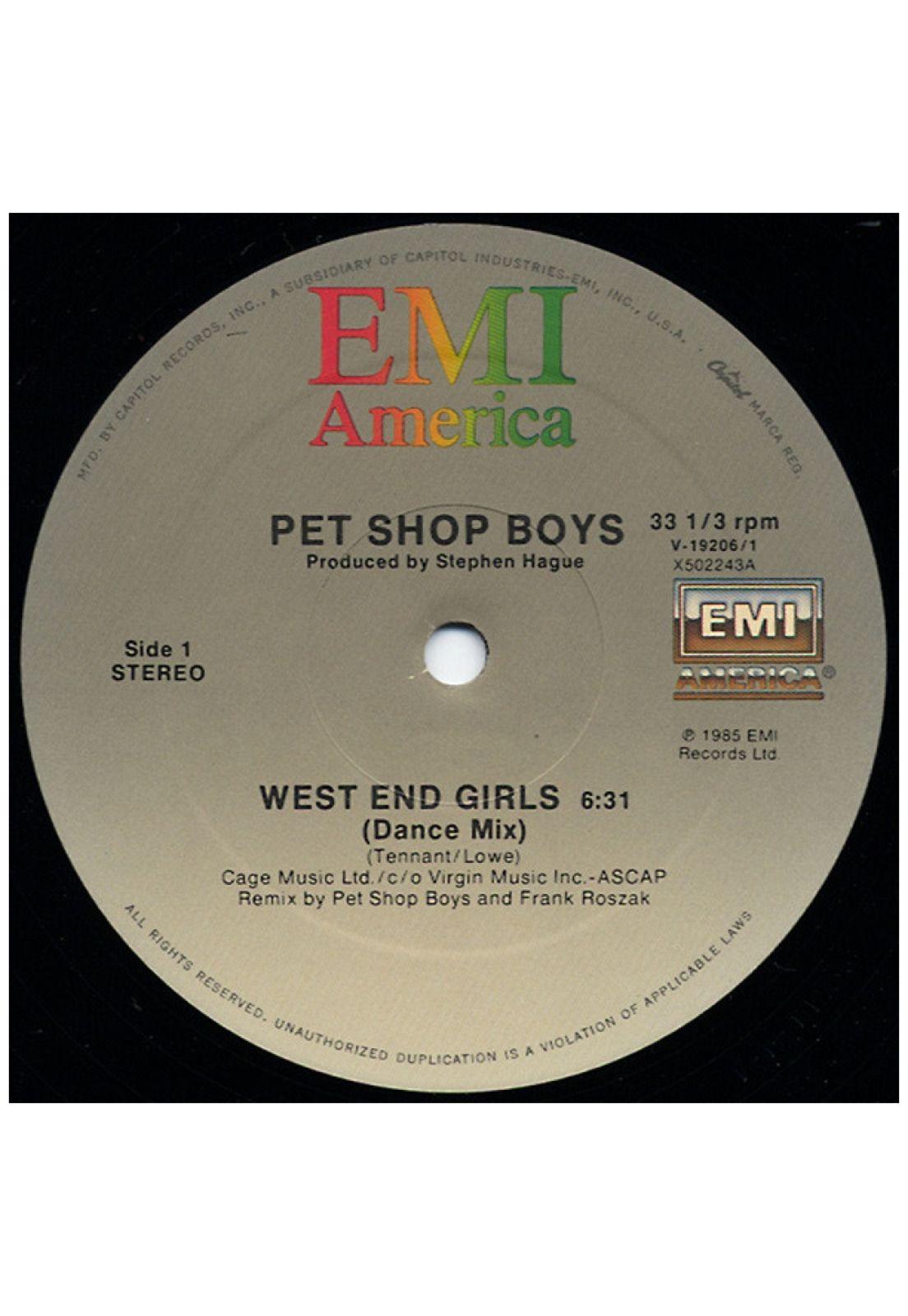 PET SHOP BOYS - WEST END GIRLS | 12" MAXI SINGLE VINILO USADO-2