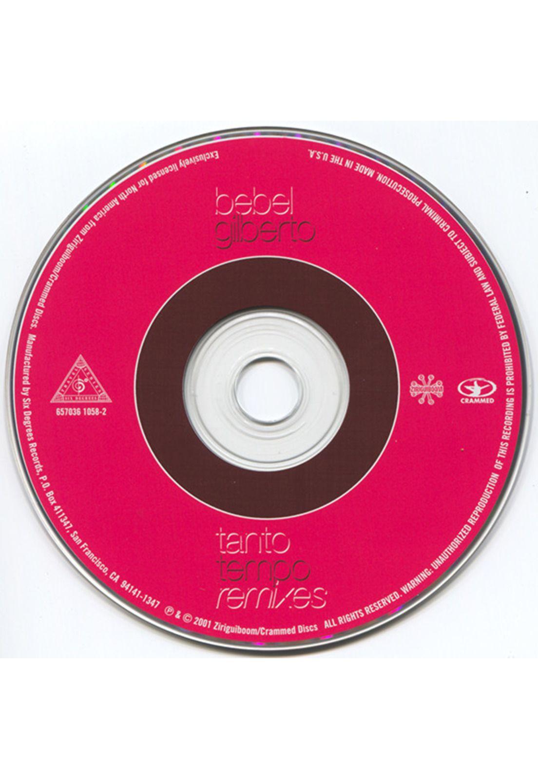 BEBEL GILBERTO - TANTO TEMPO REMIXES | CD USADO-4