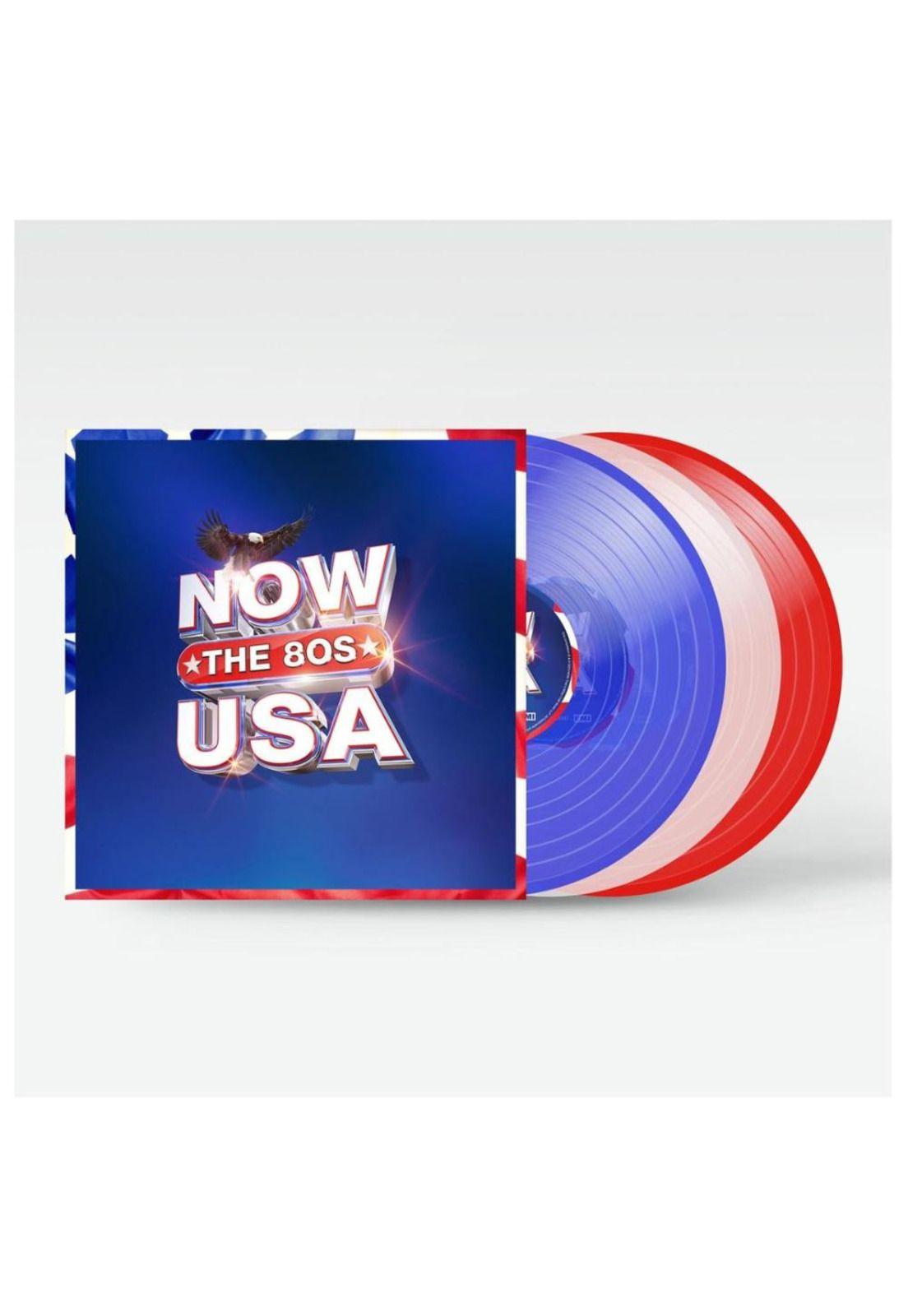 NOW USA THE 80S (3LP) - VARIOUS (RED/WHITE & BLUE VINYL)-2