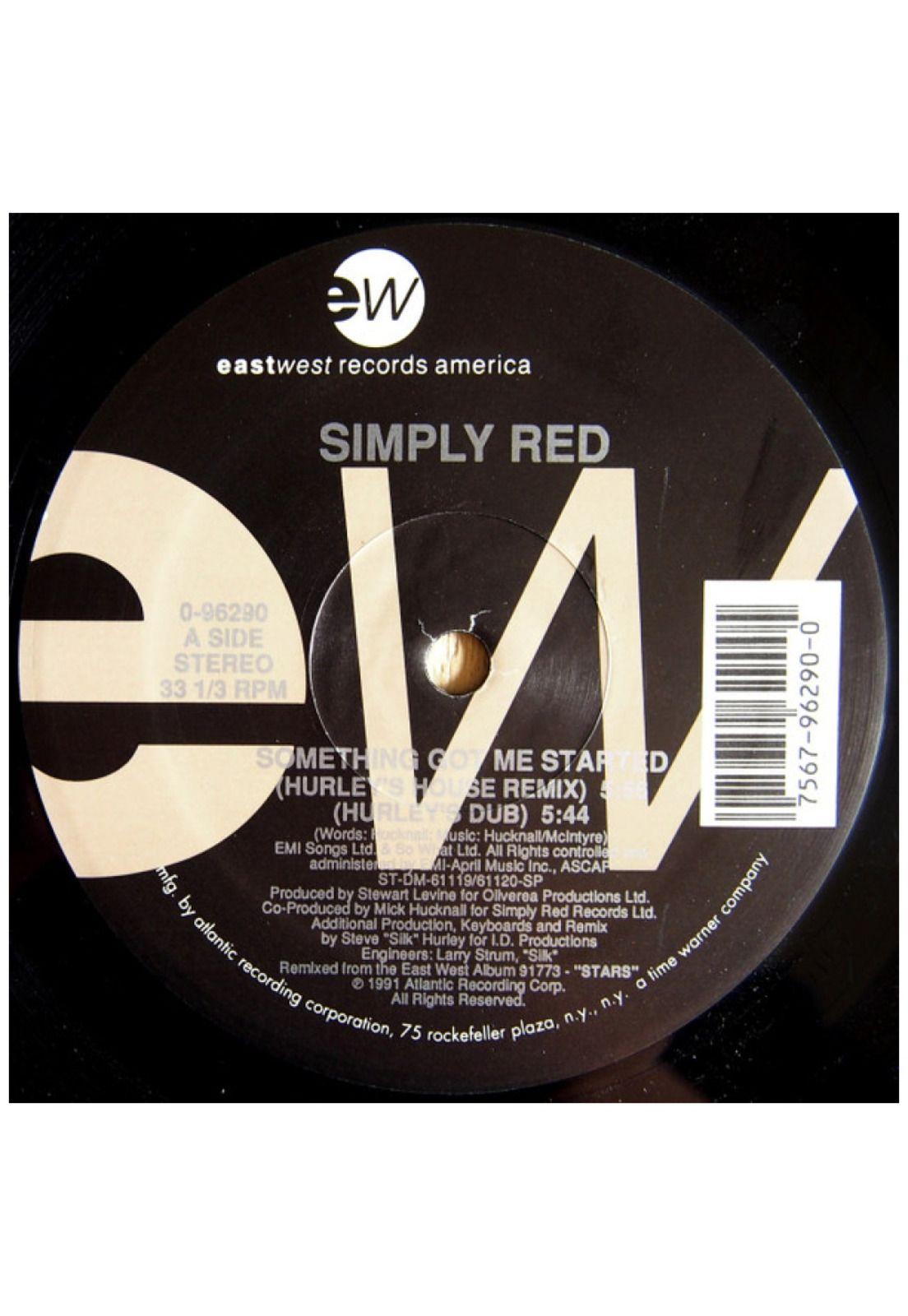 SIMPLY RED - SOMETHING GOT ME STARTED | 12" MAXI SINGLE VINILO USADO-0