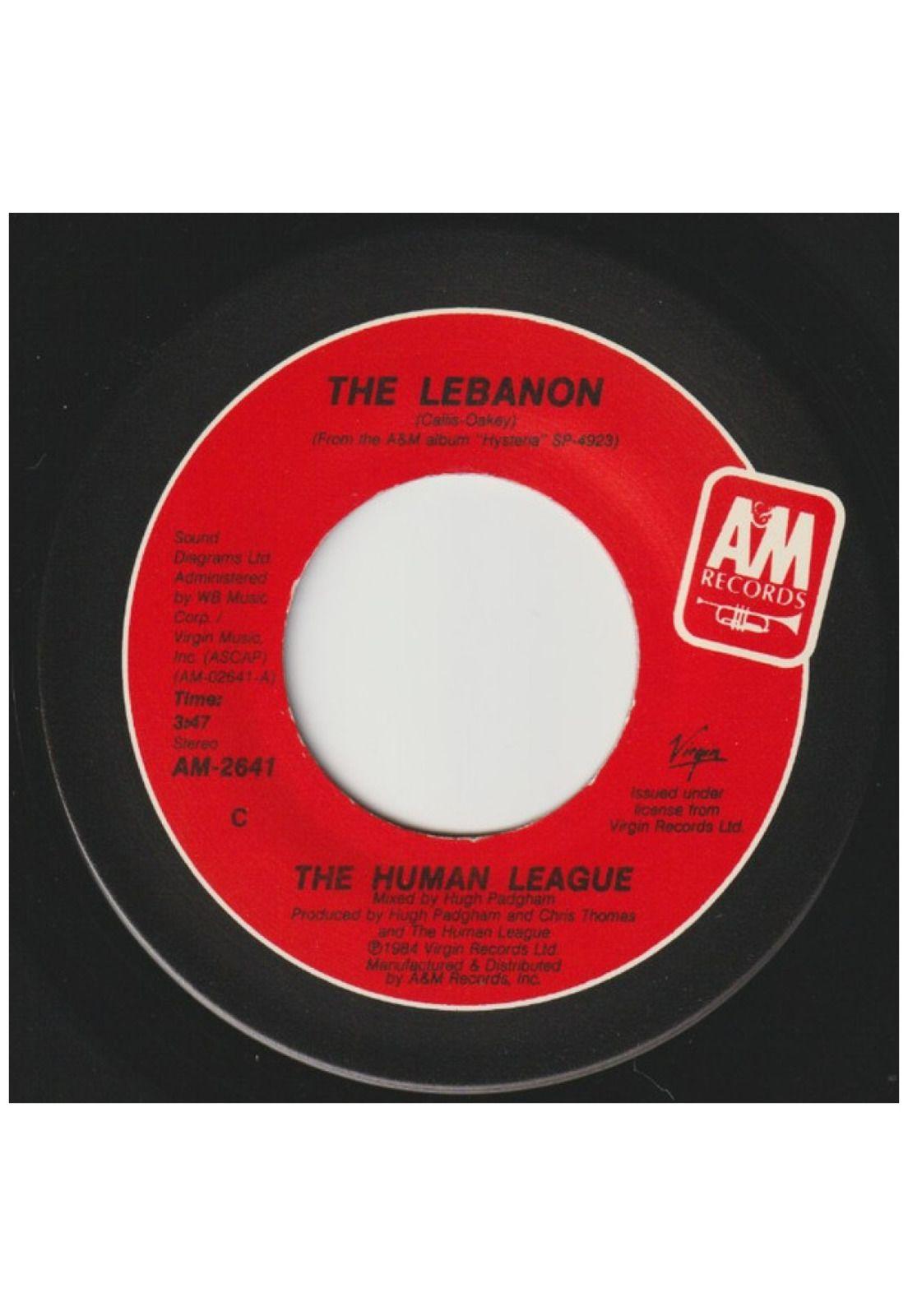 HUMAN LEAGUE - THE LEBANON | 7" SINGLE USADO-2