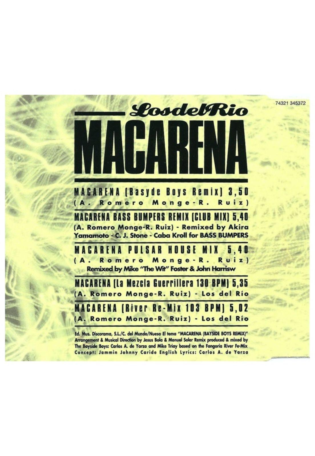 LOS DEL RIO - MACARENA | CD SINGLE USADO-2