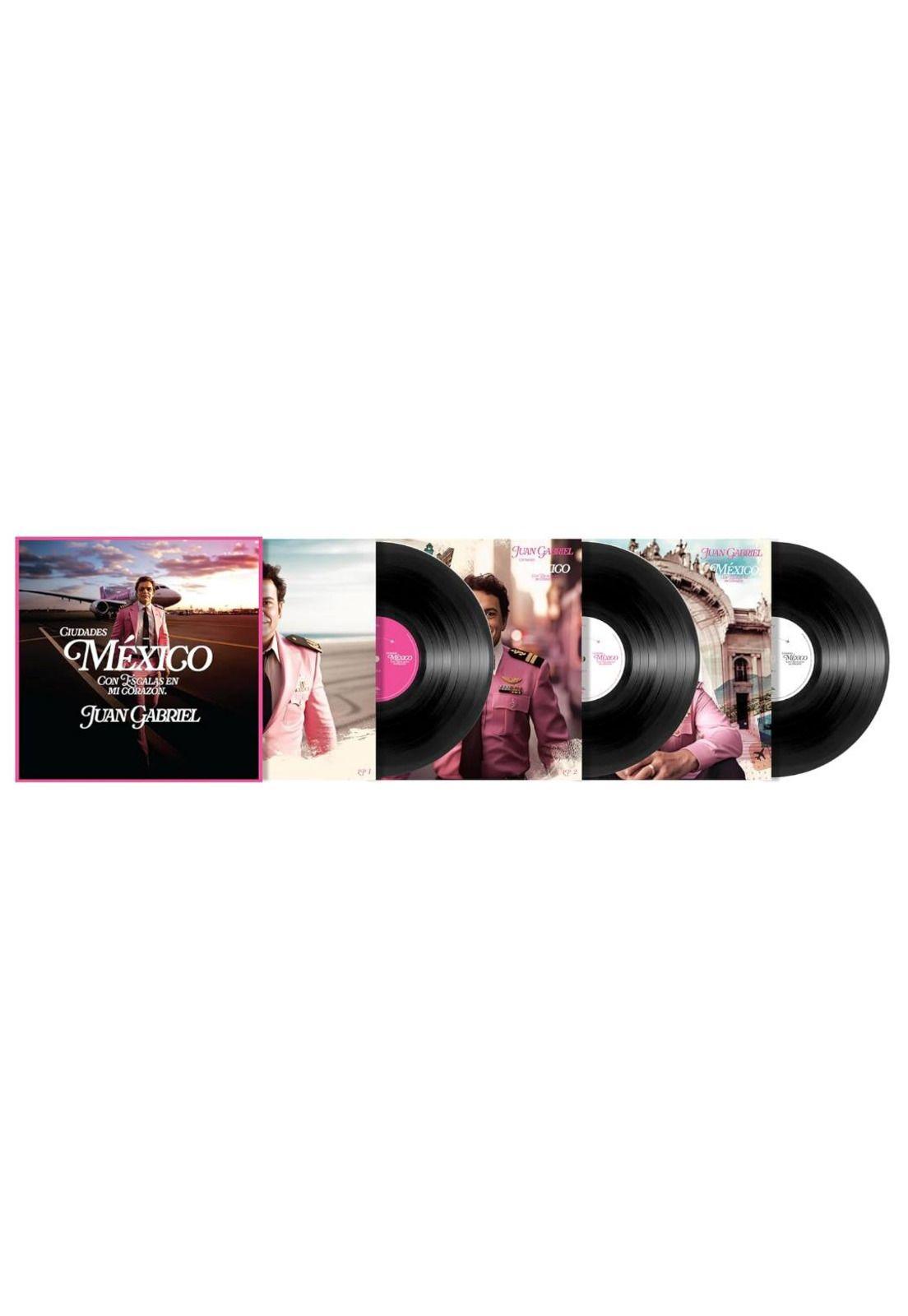 JUAN GABRIEL - CIUDADES MEXICO CON ESCALAS EN MI CORAZON (3LP) | VINILO-3