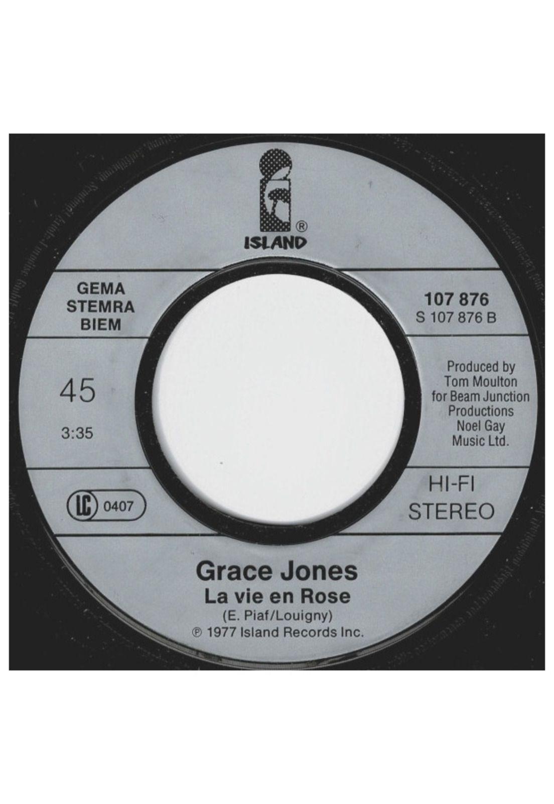 GRACE JONES - PULL UP TO THE BUMPER | 7'' SINGLE VINILO USADO-3