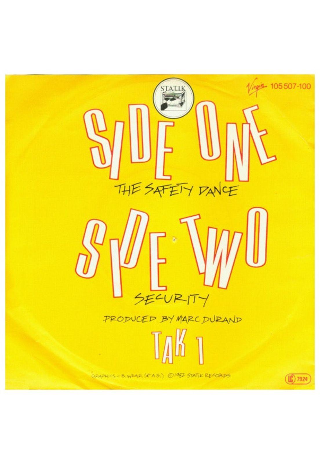 MEN WITHOUT HATS - SAFETY DANCE | 7" SINGLE USADO-1